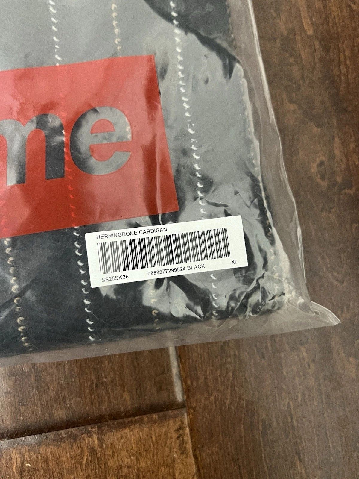 Supreme Supreme SS25 Herringbone Cardigan Black White Size XL New Size US XL / EU 56 / 4 - 4 Thumbnail