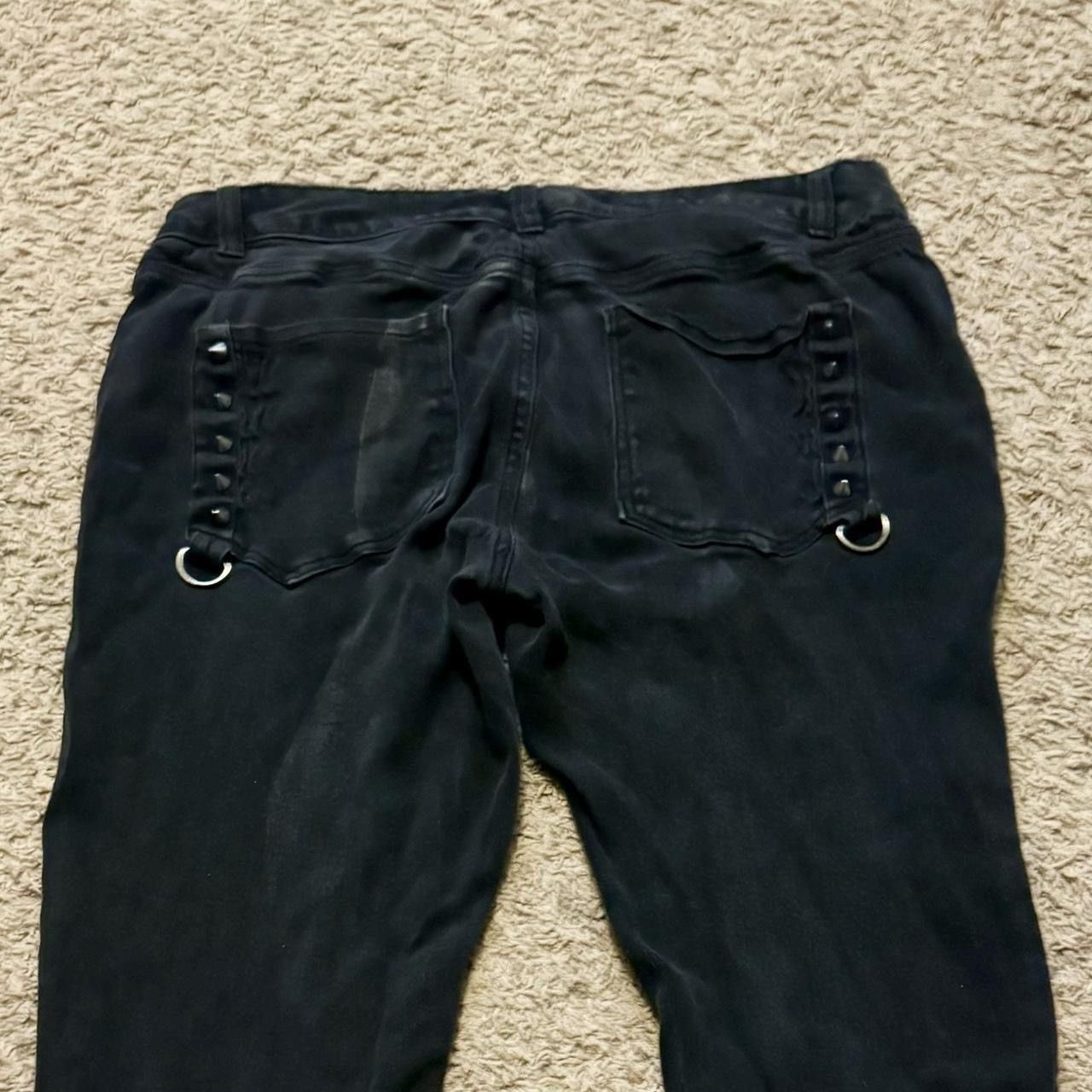 Other VINTAGE LIP SERVICE BLACK BONDAGE PANTS! Size US 36 / EU 52 - 4 Thumbnail
