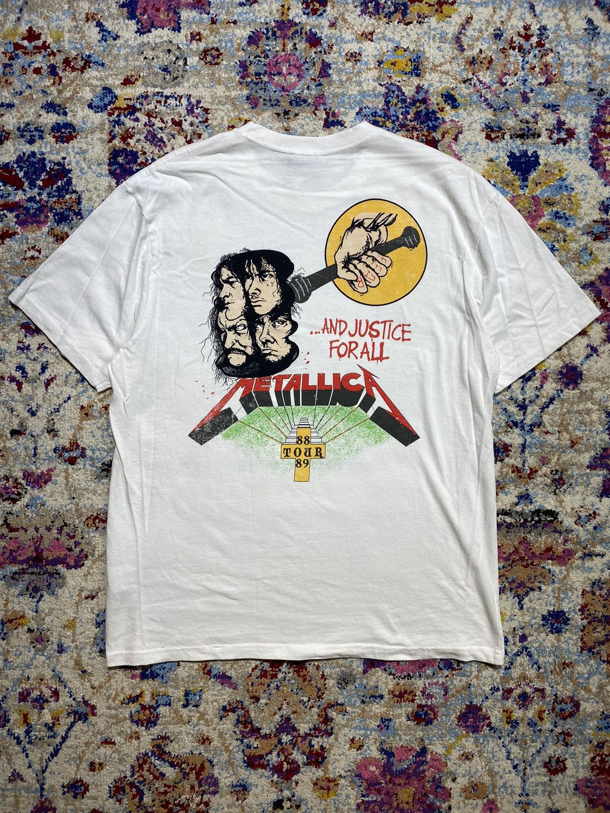 Band Tees Repro Metallica And Justice For All 1988 Tour Size US M / EU 48-50 / 2 - 5 Thumbnail