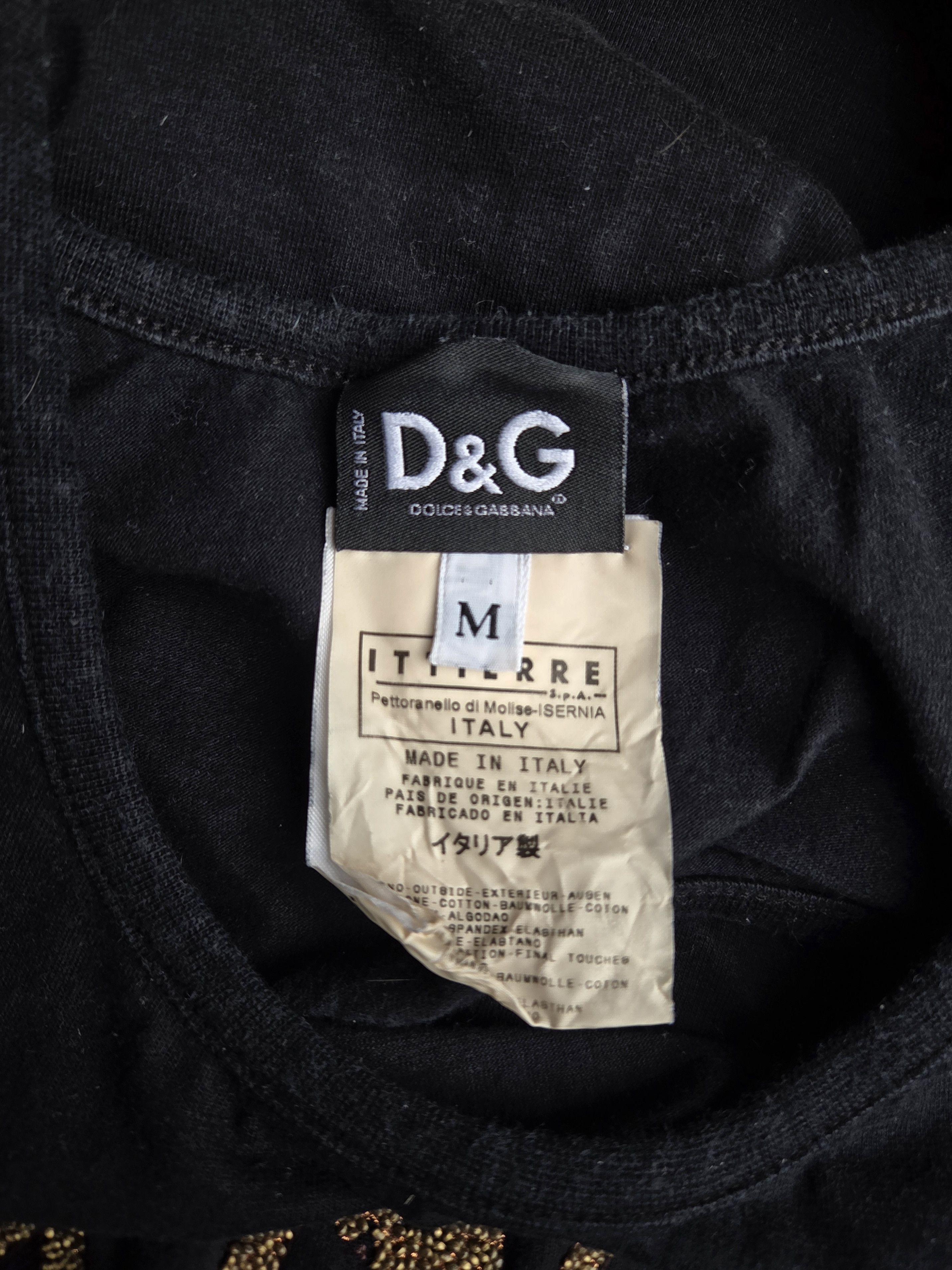 Dolce & Gabbana Dolce & Gabbana black "Too cool for school" top Size M / US 6-8 / IT 42-44 - 4 Thumbnail