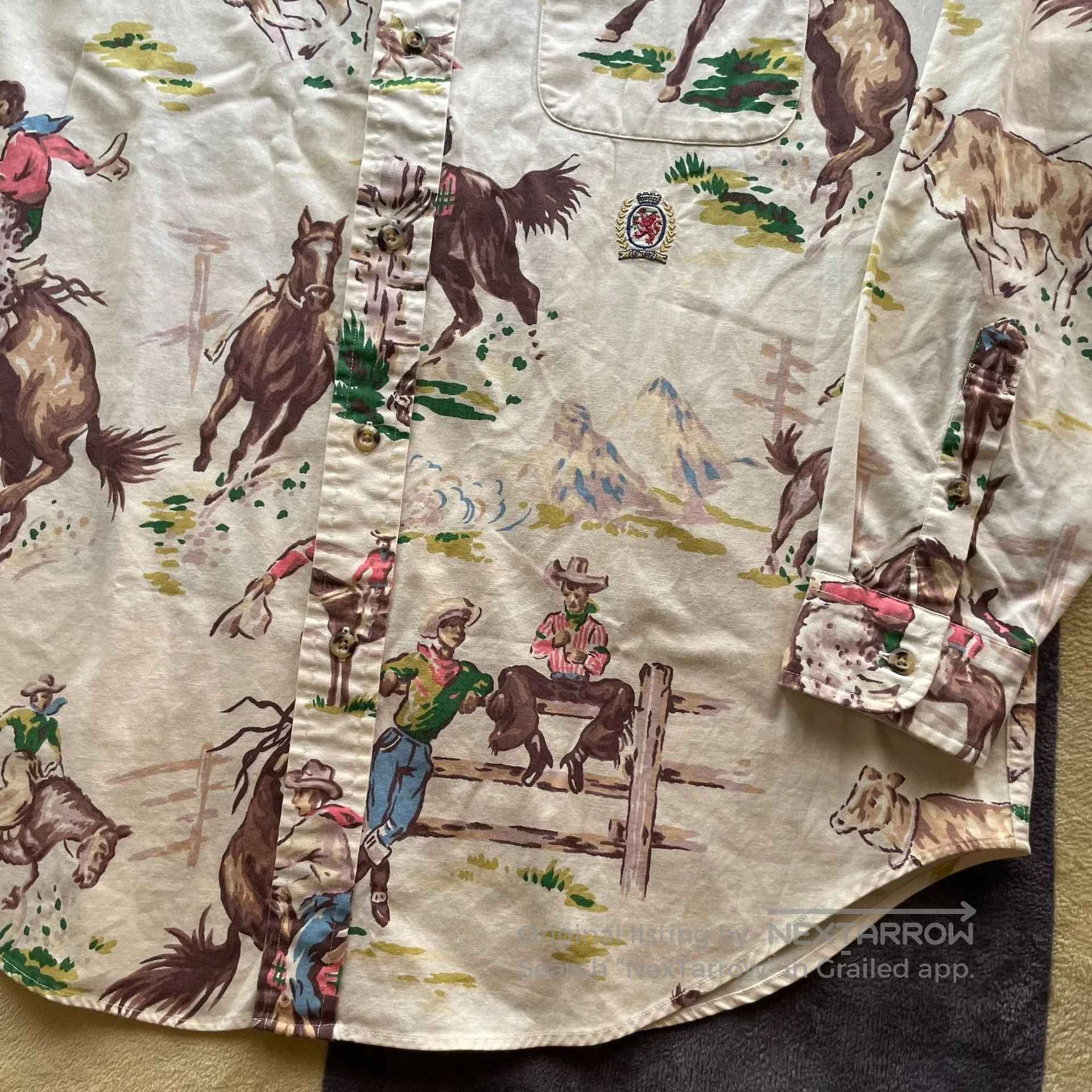 Tommy Hilfiger Tommy Hilfiger Western Ranch Print Shirt. Size US M / EU 48-50 / 2 - 5 Thumbnail