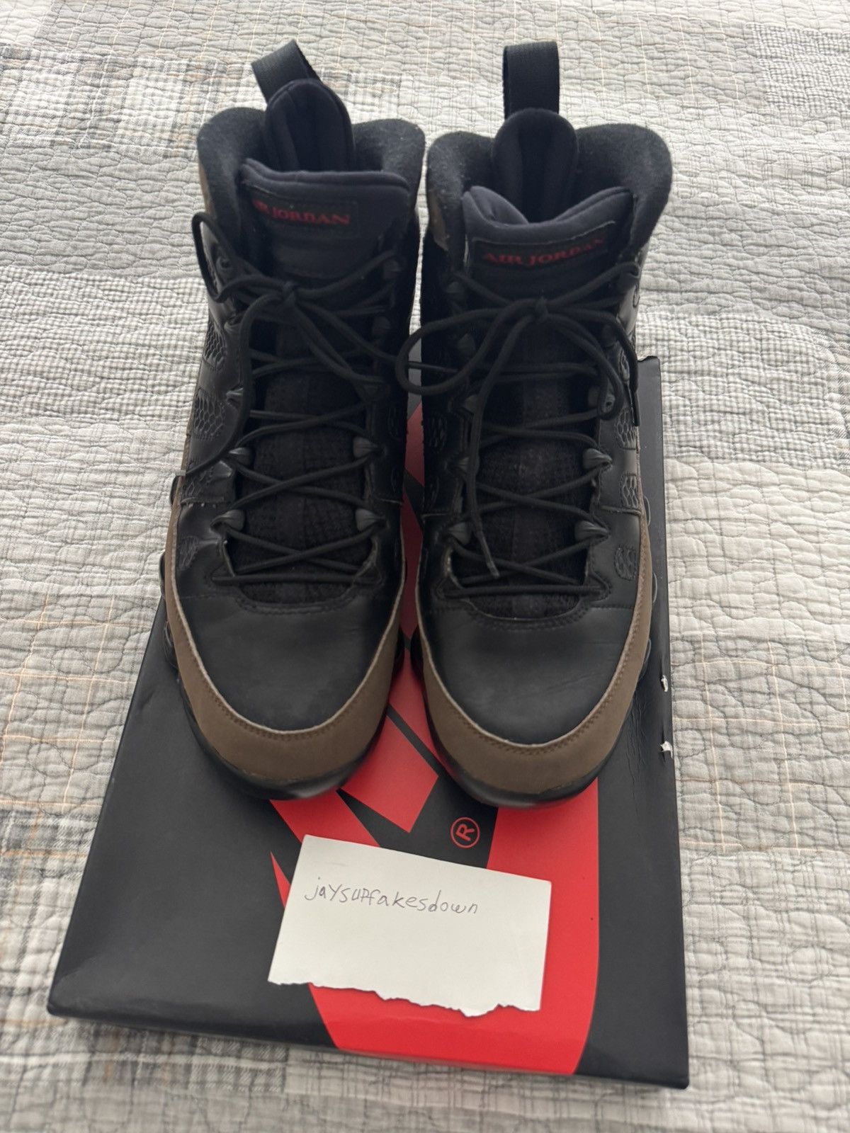 Jordan Brand Air Jordan Retro 9 Olive 2012 Size 9 Size US 9 / EU 42 - 3 Thumbnail