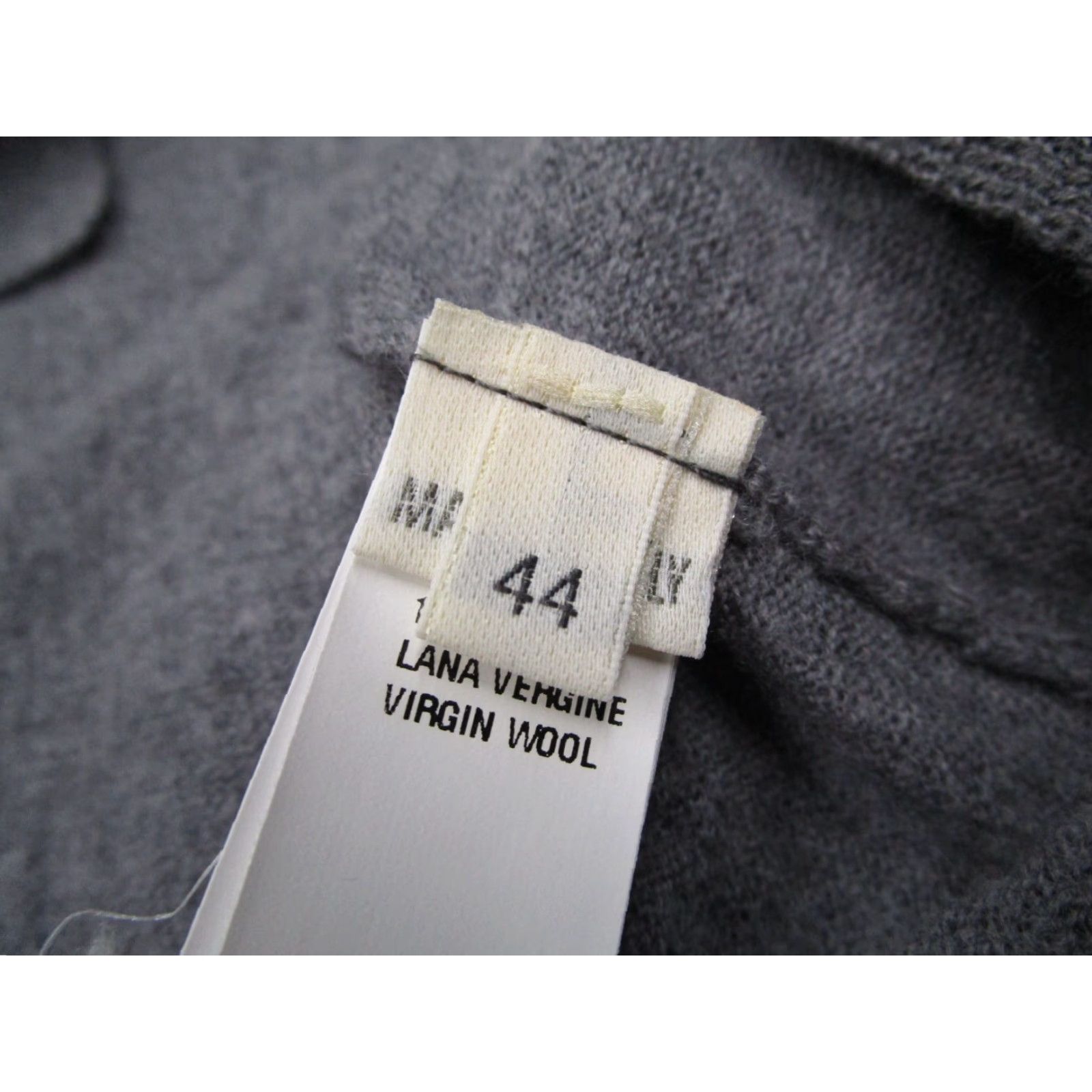 Zanone Zanone Women's Sweater 44 Gray V-Neck Wool Pullover Long Sleeve Made in Italy Size M / US 6-8 / IT 42-44 - 3 Thumbnail