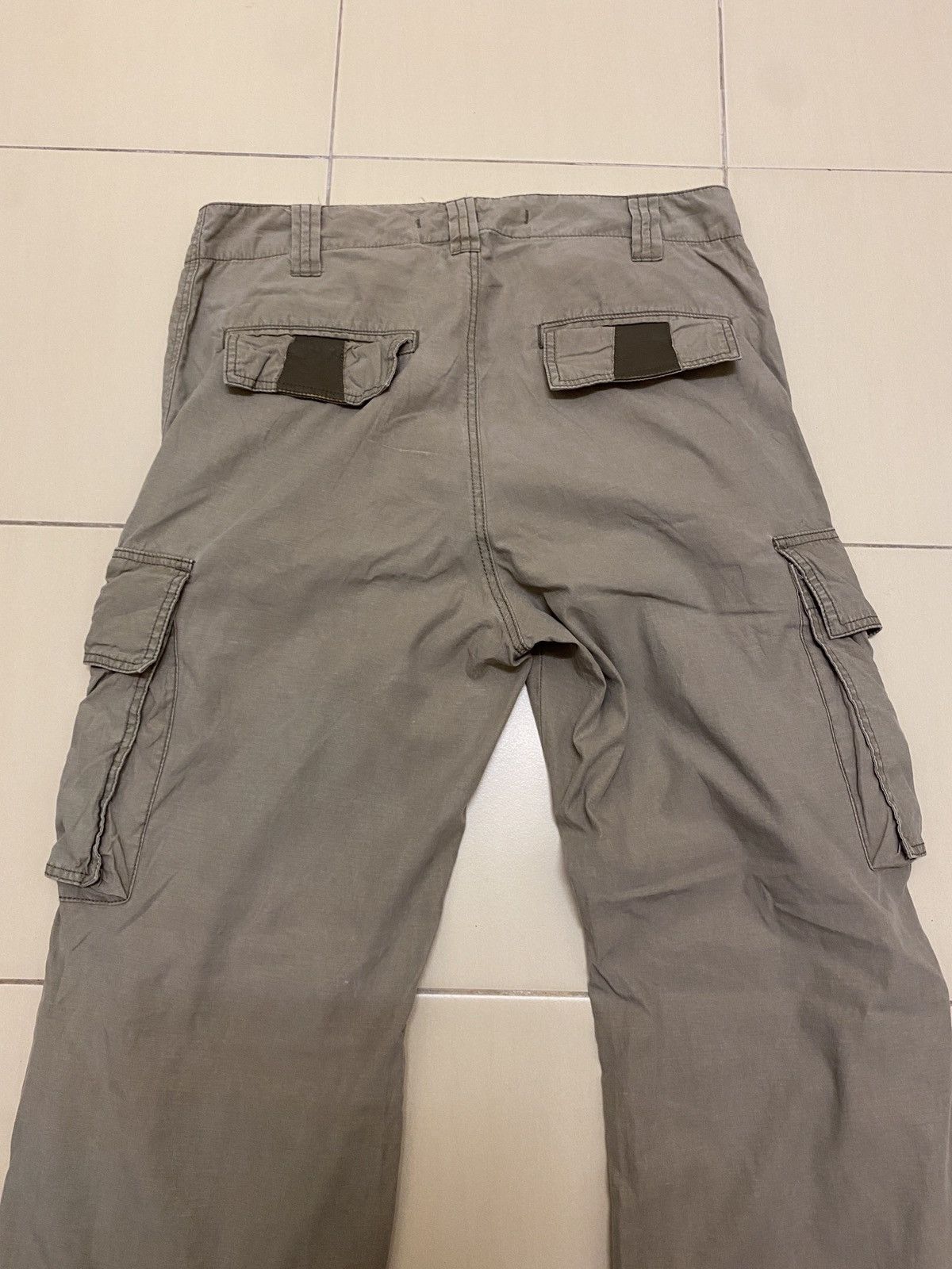 Japanese Brand And A Cargo Pants With Leather Detailing Size US 31 - 7 Thumbnail
