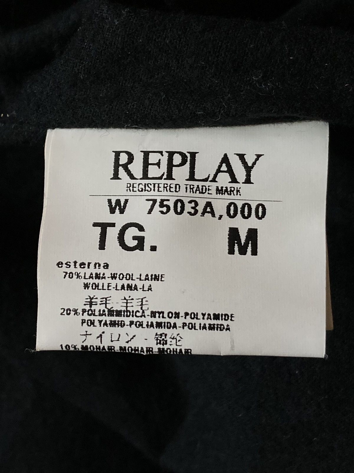 Replay Replay 1981 Wool and Mohair Biker Jacket Women’s Size M Size M / US 6-8 / IT 42-44 - 7 Thumbnail