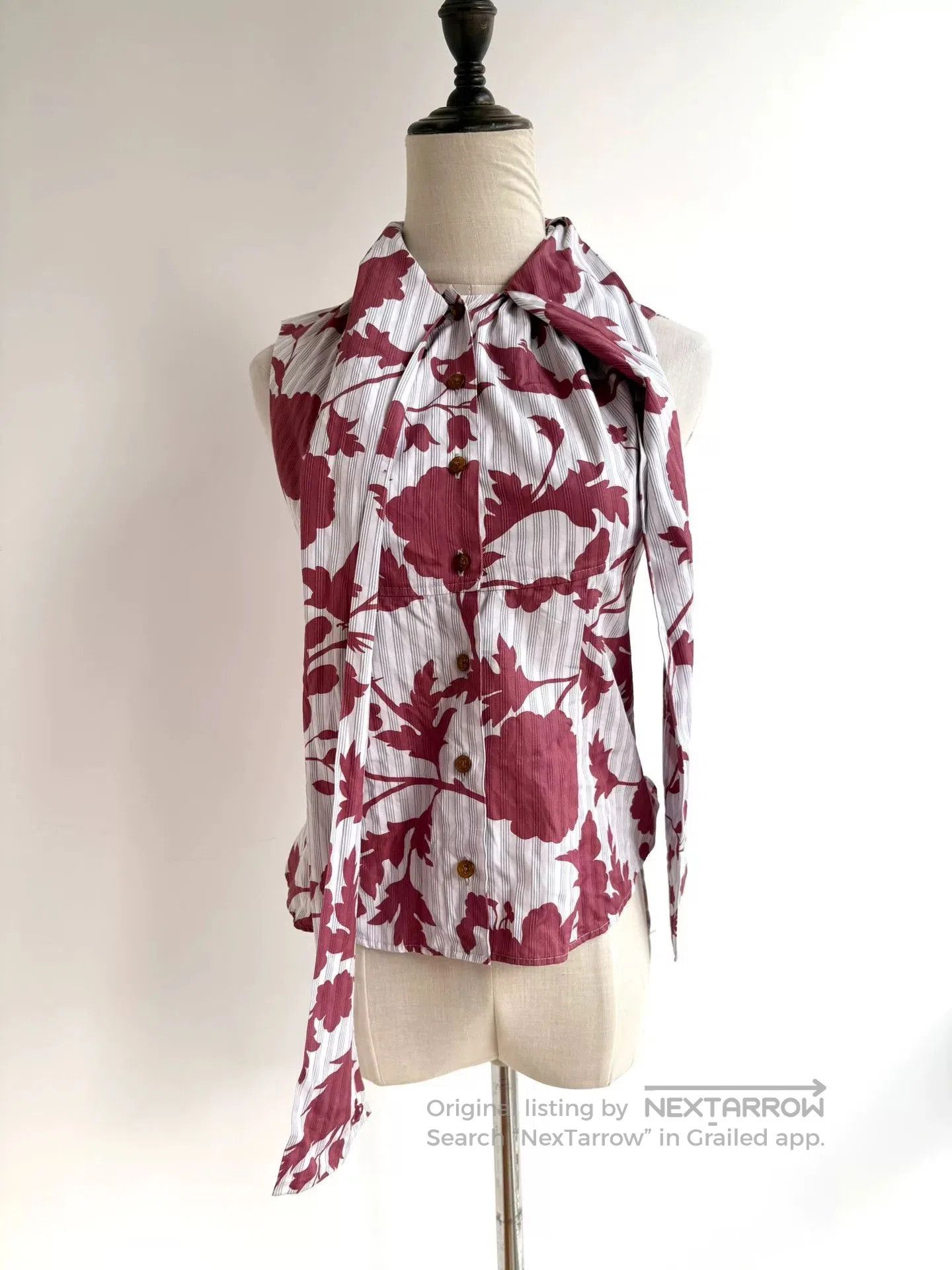 Vivienne Westwood vivienne westwood red floral bow blouse. Size XS / US 0-2 / IT 36-38 - 3 Thumbnail