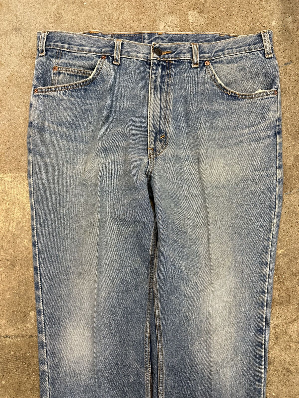 Levi's × Vintage Vintage Levi’s Light Wash Orange Tab Jeans Size 38 Size US 38 / EU 54 - 5 Thumbnail