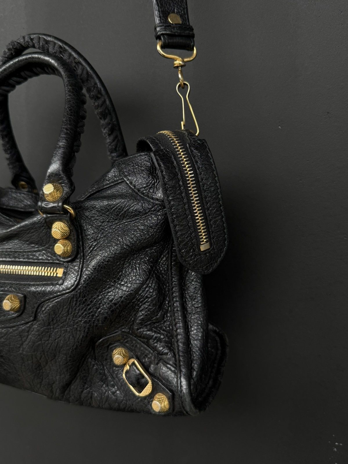 Balenciaga Balenciaga - Black Gold Mini City Bag Size ONE SIZE - 7 Thumbnail
