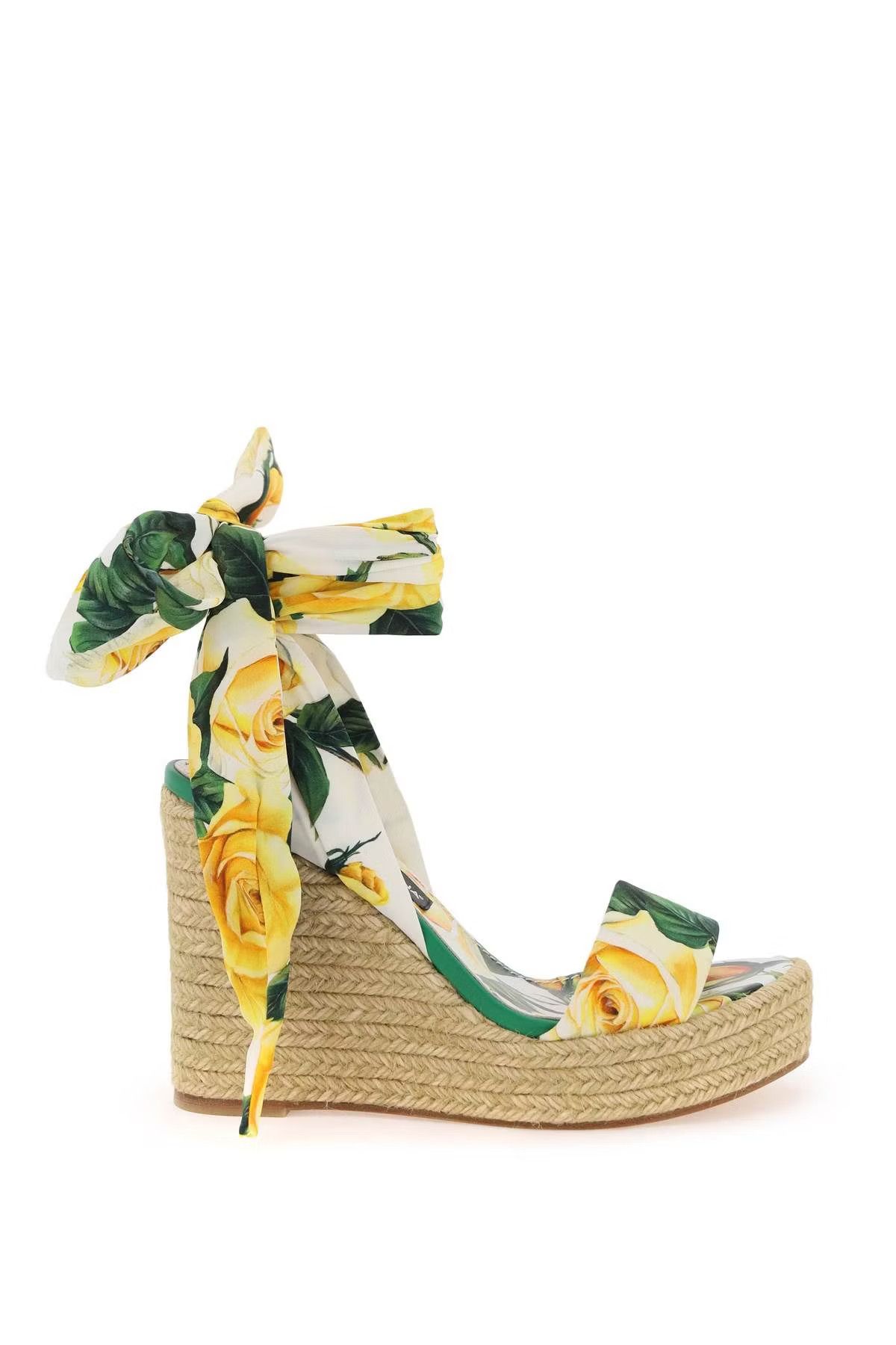 image of Dolce Gabbana O1S22I1N0424 Lolita Wedges Sandals In Multicolor, Women's (Size 11)