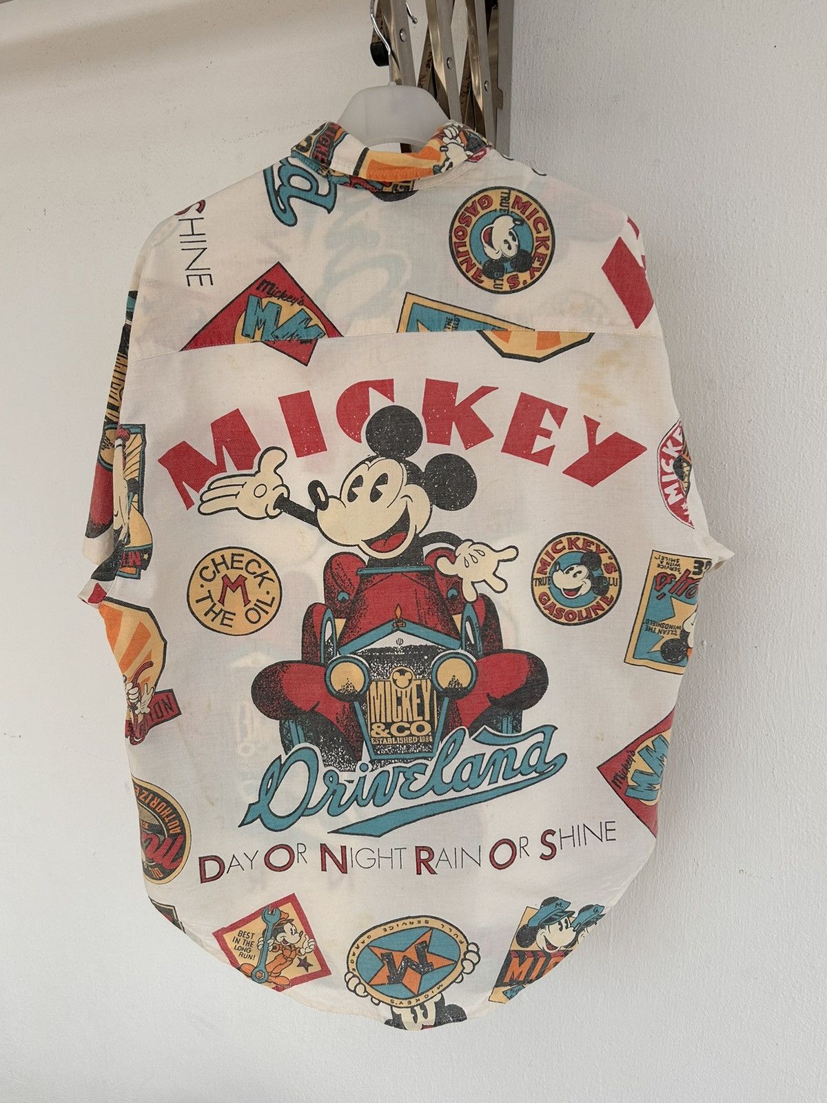 Disney 80s mickey overprint button up shirt Size US L / EU 52-54 / 3 - 1 Thumbnail