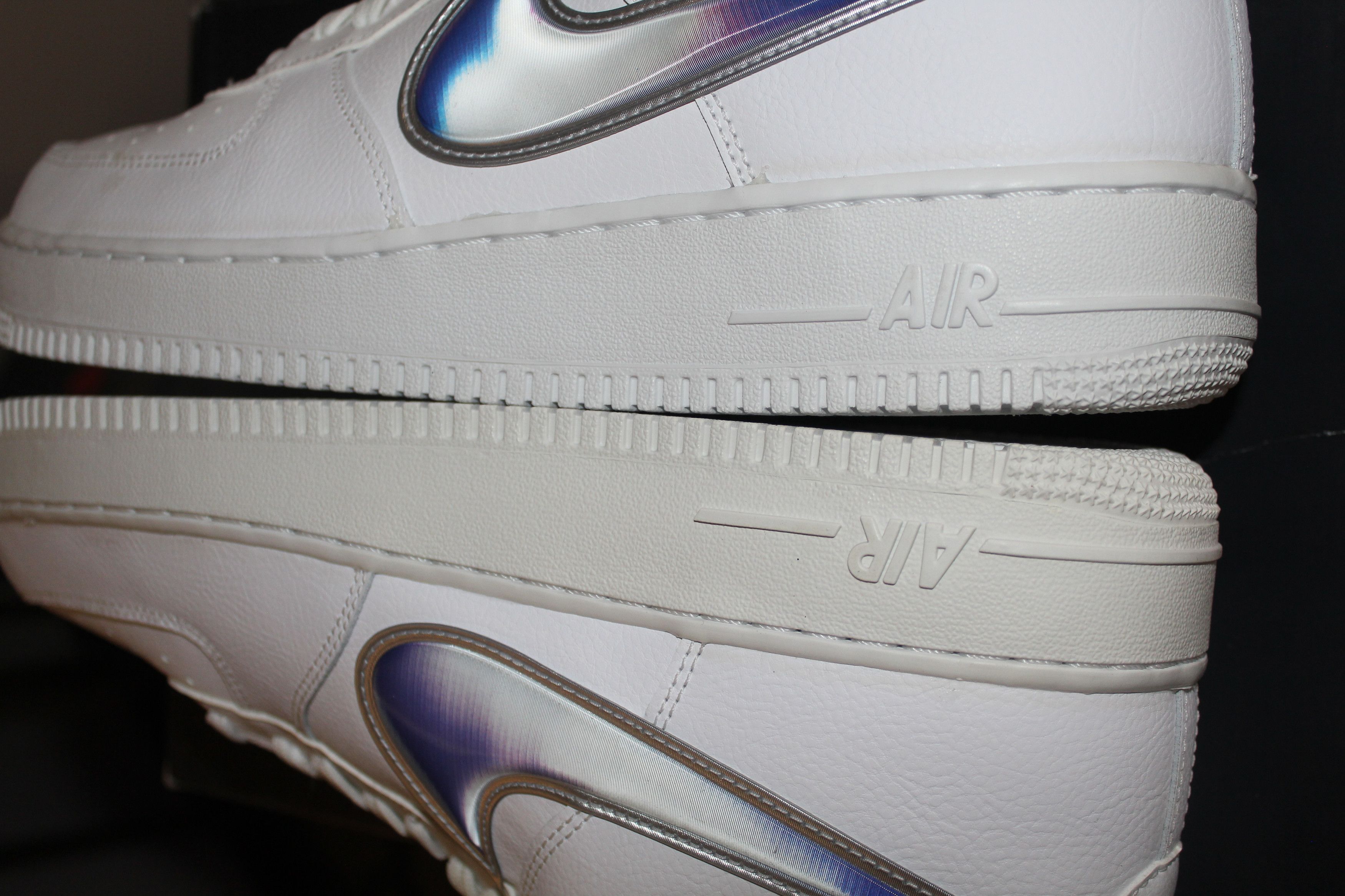 Nike Air Force 1 Oversized Racer Blue Swoosh Size 11 Iridescent Size US 11 / EU 44 - 7 Thumbnail