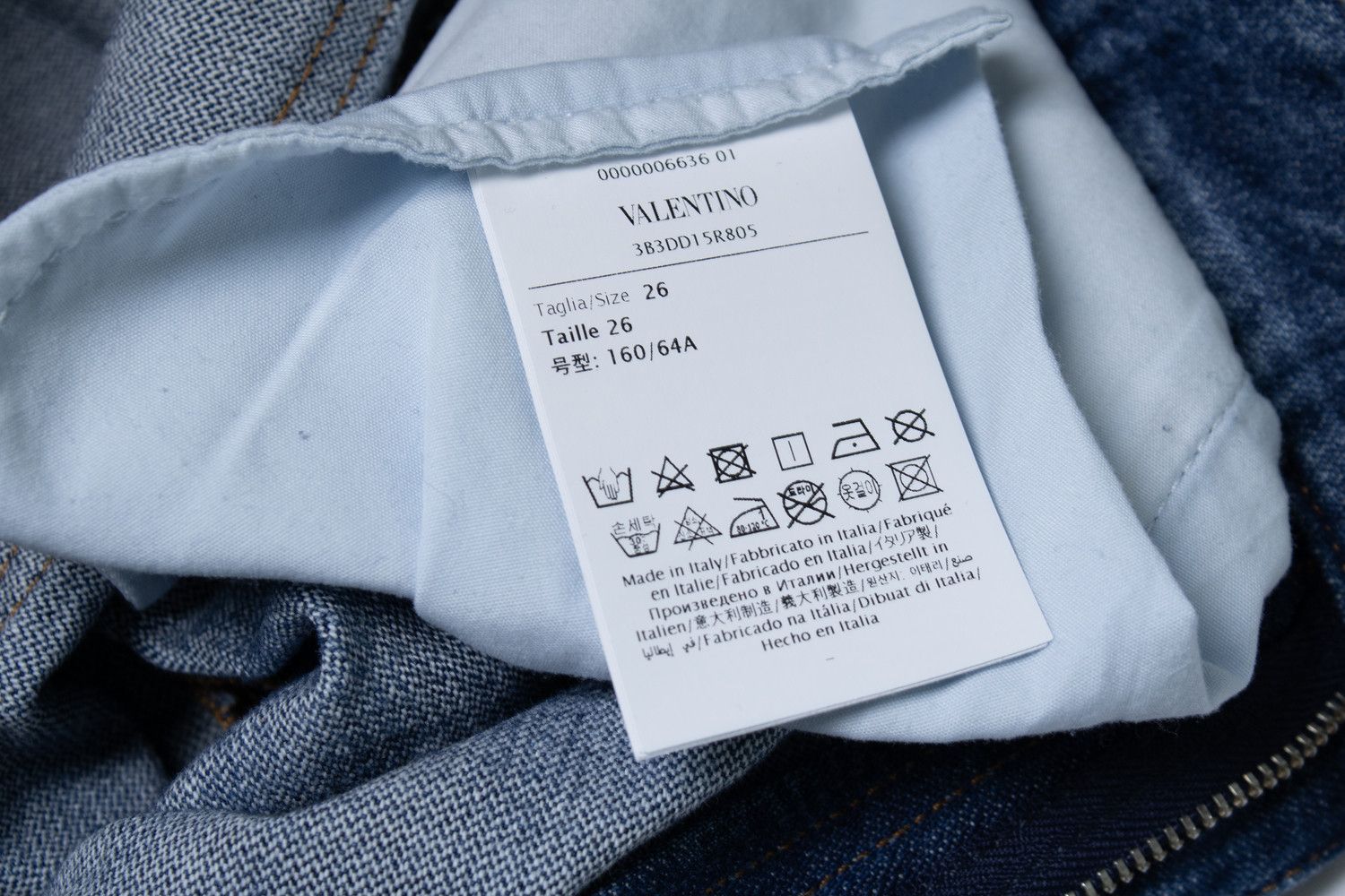 Valentino Valentino Garavani, blue jeans with V pockets Size 26" / US 2 / IT 38 - 7 Thumbnail