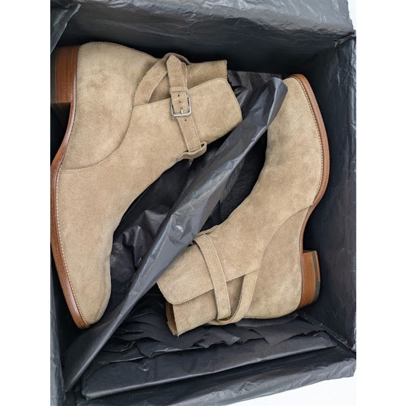 Saint Laurent Paris o1rshd1 Q:2 / Wyatt 30 Jodhpur Boots in New Sigaro Size US 8 / EU 41 - 22 Thumbnail