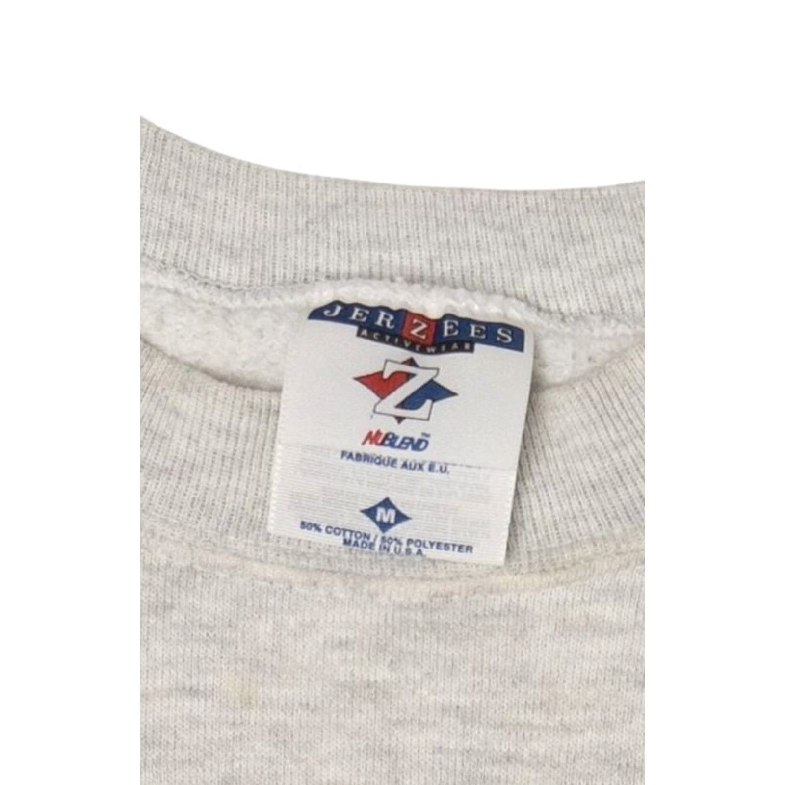 Jerzees VINTAGE Jerzees Sweatshirt "Proud Of Our Heritage" 1990s Grey Medium Mens Girl? Size US M / EU 48-50 / 2 - 3 Thumbnail