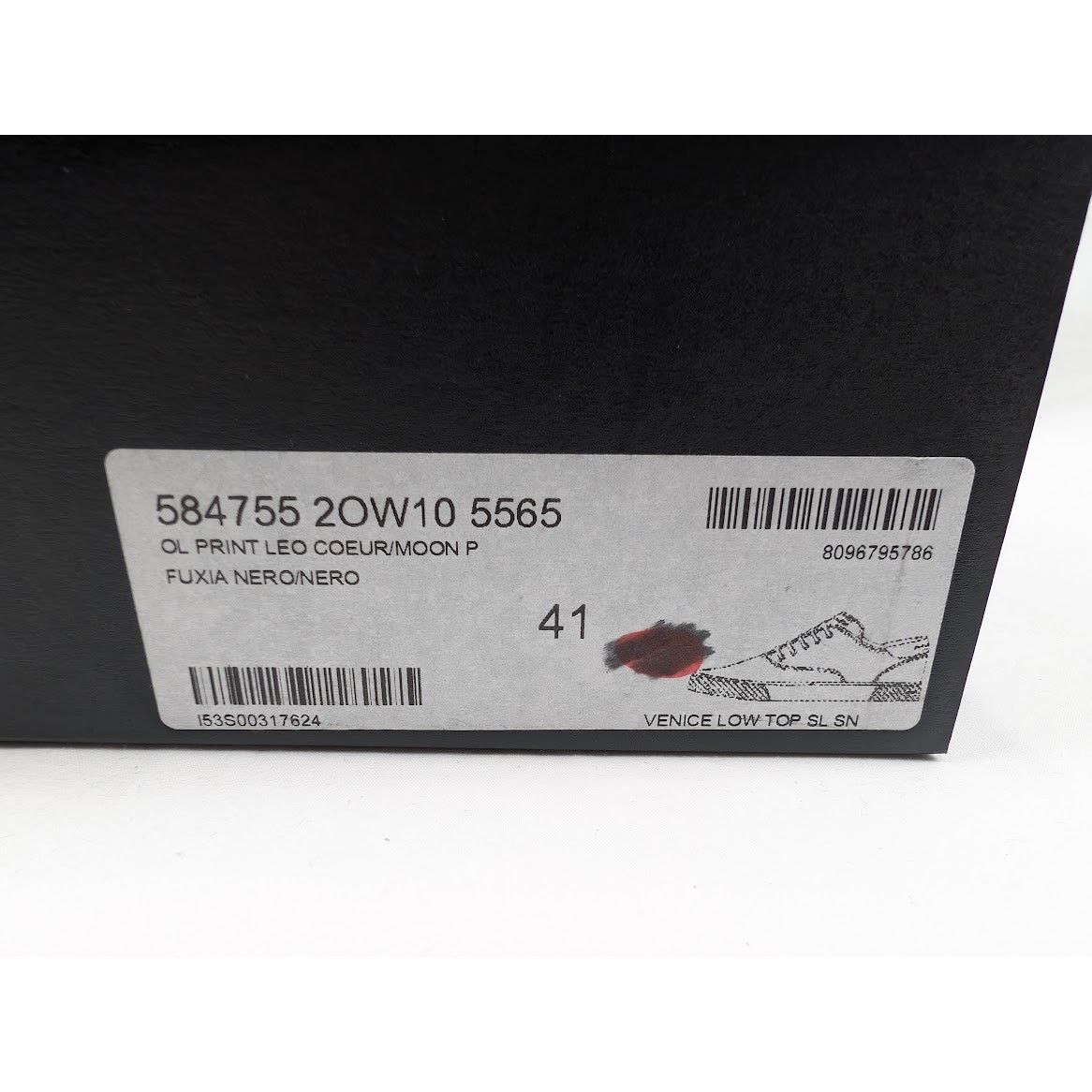 Saint Laurent Paris o1rshd1 Women's Venice Low Top SL Sneakers in Fuxia Nero 41 Size US 11 / IT 41 - 22 Thumbnail