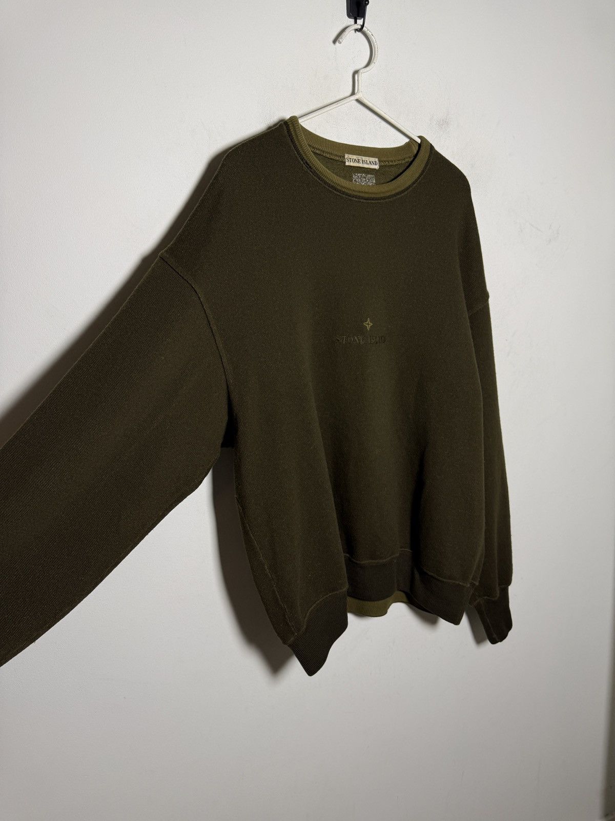 Stone Island stone island 90s wool/nylon crewneck sweater Size US XL / EU 56 / 4 - 9 Thumbnail