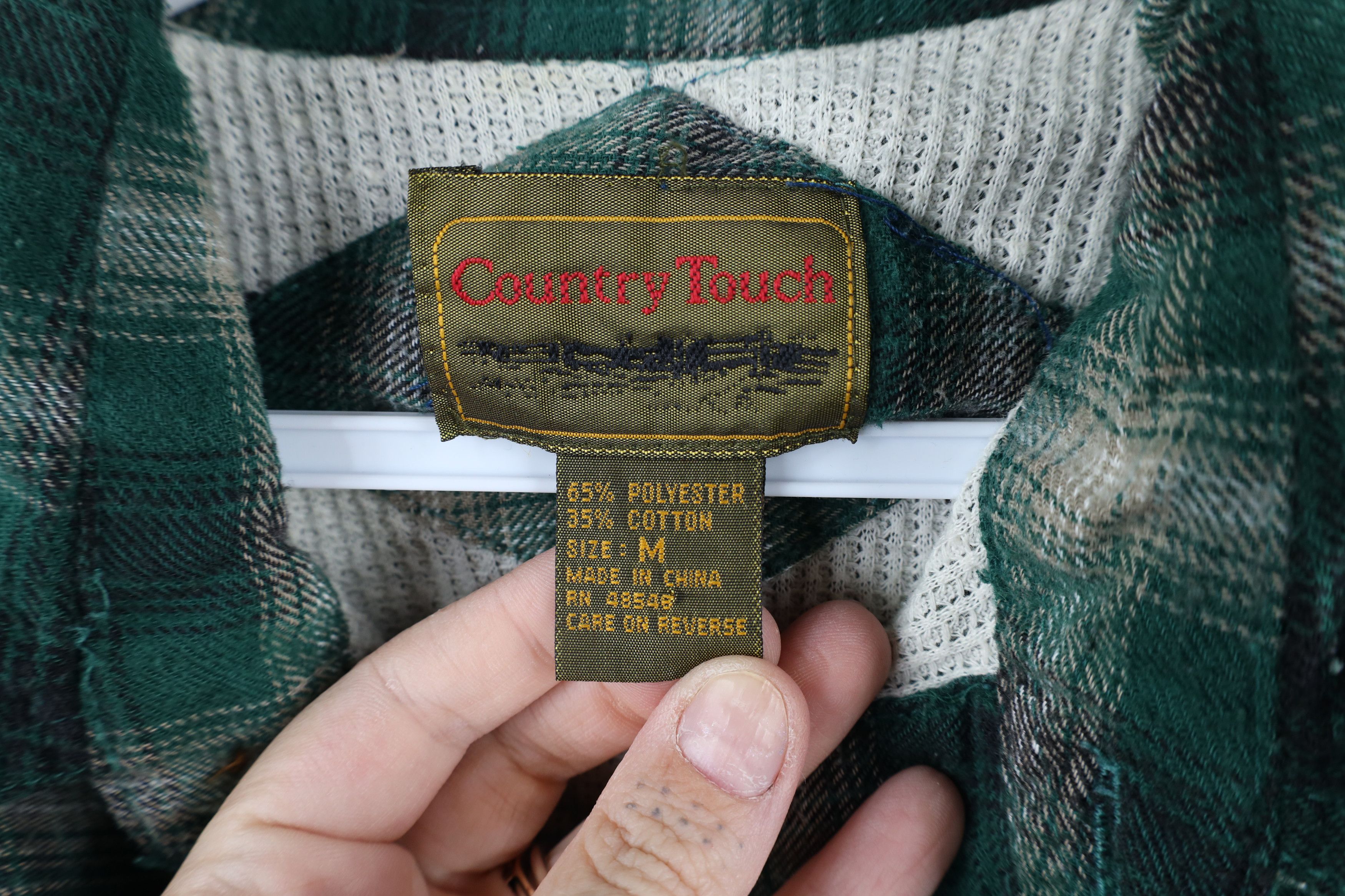 Vintage Vintage 90s Streetwear Thermal Lined Flannel Shirt Jacket Size US M / EU 48-50 / 2 - 5 Thumbnail