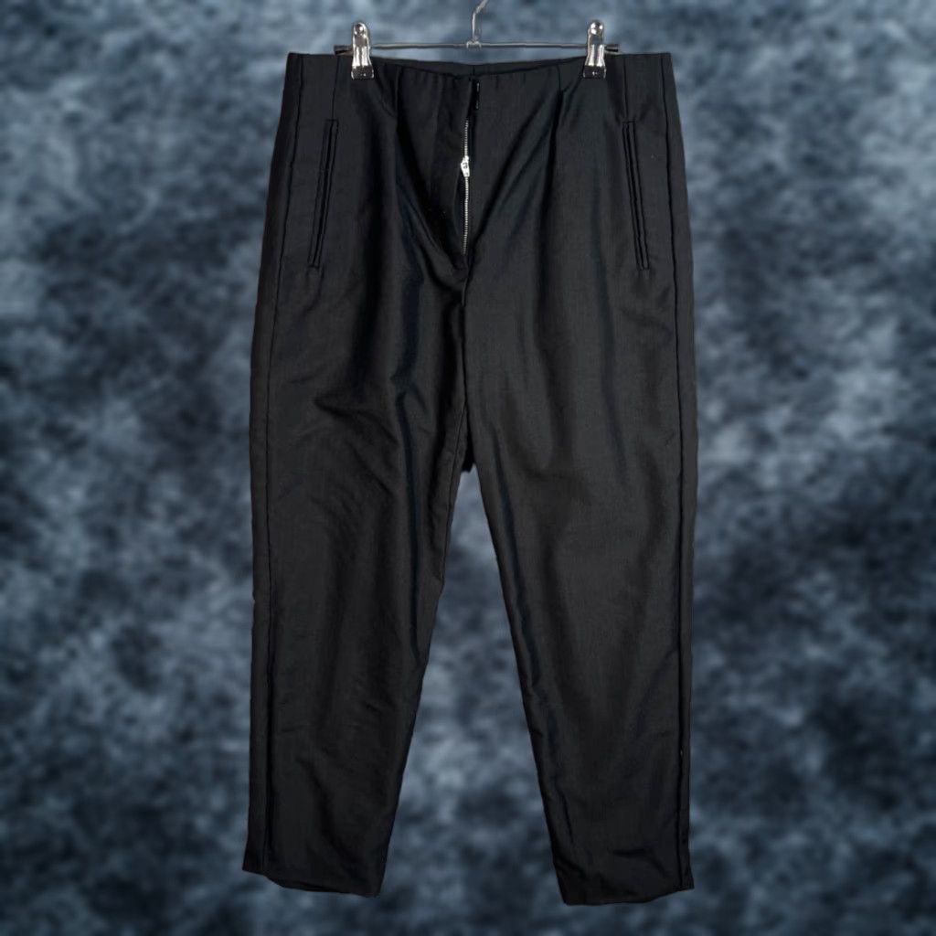 Alexander Wang Alexander Wang Pants Women Slim Tapered 30 Inch Waist Black Wool Blend Dress Pants Size 30" / US 8 / IT 44 - 1 Thumbnail