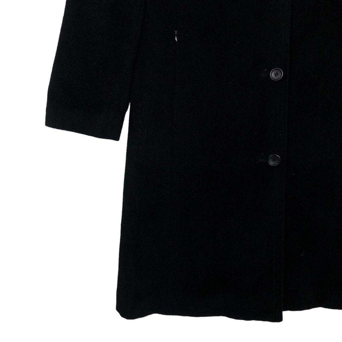 Calvin Klein 🔥Rich Black - Long Jacket Double Collar Fur Calvin Klein Size M / US 6-8 / IT 42-44 - 5 Thumbnail