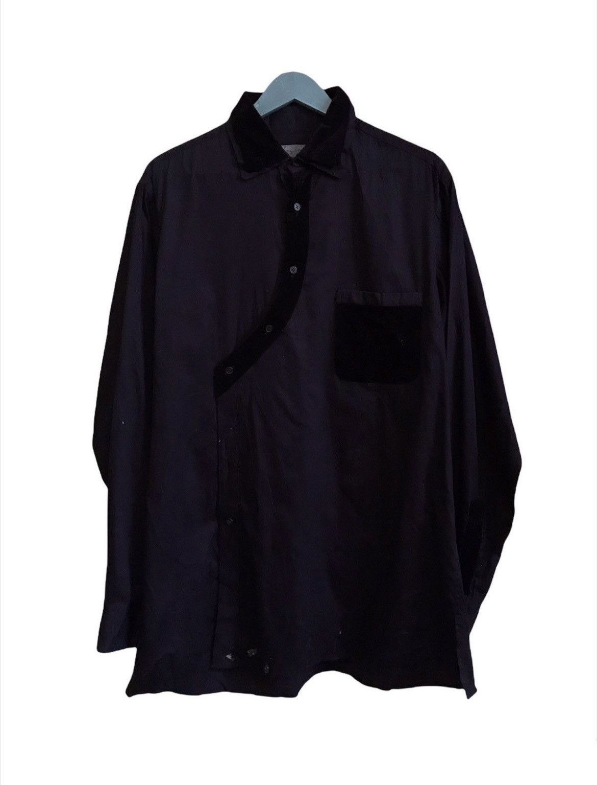 Yohji Yamamoto Yohji Yamamoto Cheongsam Style Button Up Shirt Size L / US 10 / IT 46 - 1 Thumbnail