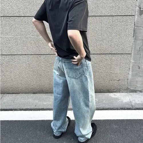 Japanese Brand Wakiko x Junko Washed Blue Baggy Jeans Pants Oversized y2k Size US 34 / EU 50 - 7 Thumbnail