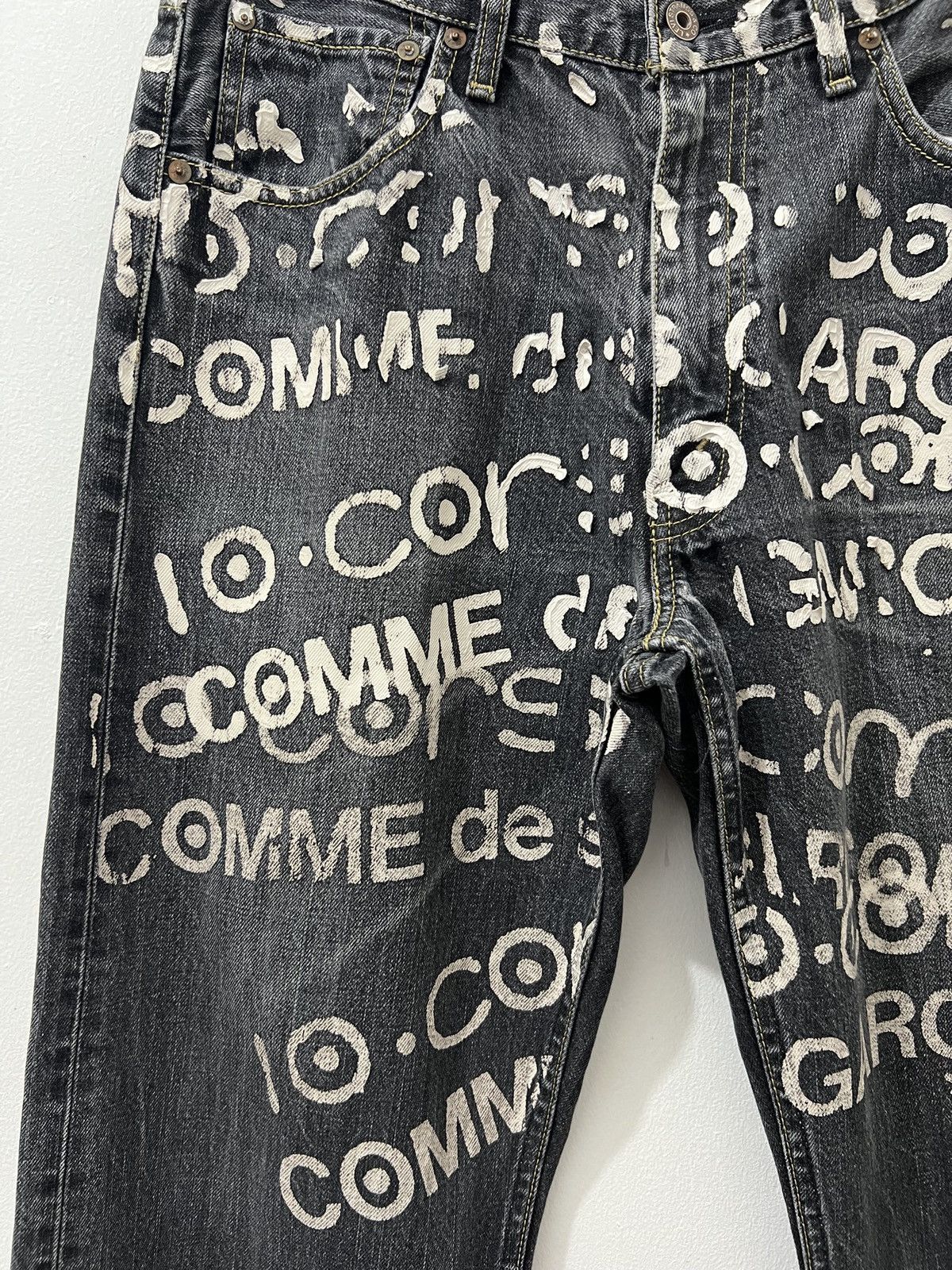 Junya Watanabe JW CDG Man x 10 Corso Como - S/S03 Hand Painted Levi’s Denm Size US 34 / EU 50 - 6 Thumbnail