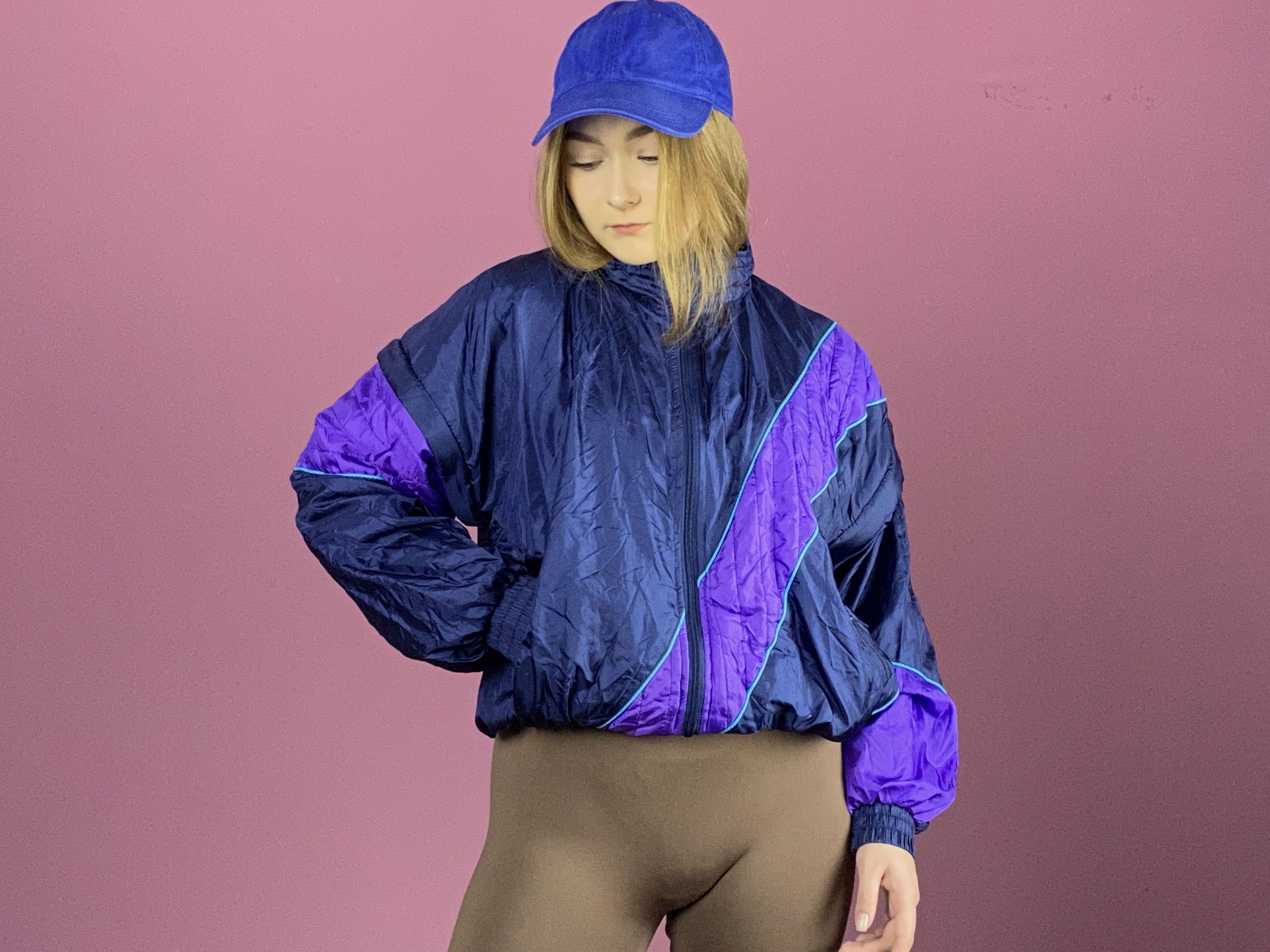 Vintage 90s Snapper Vintage Women's Windbreaker Jacket - S Size S / US 4 / IT 40 - 4 Thumbnail