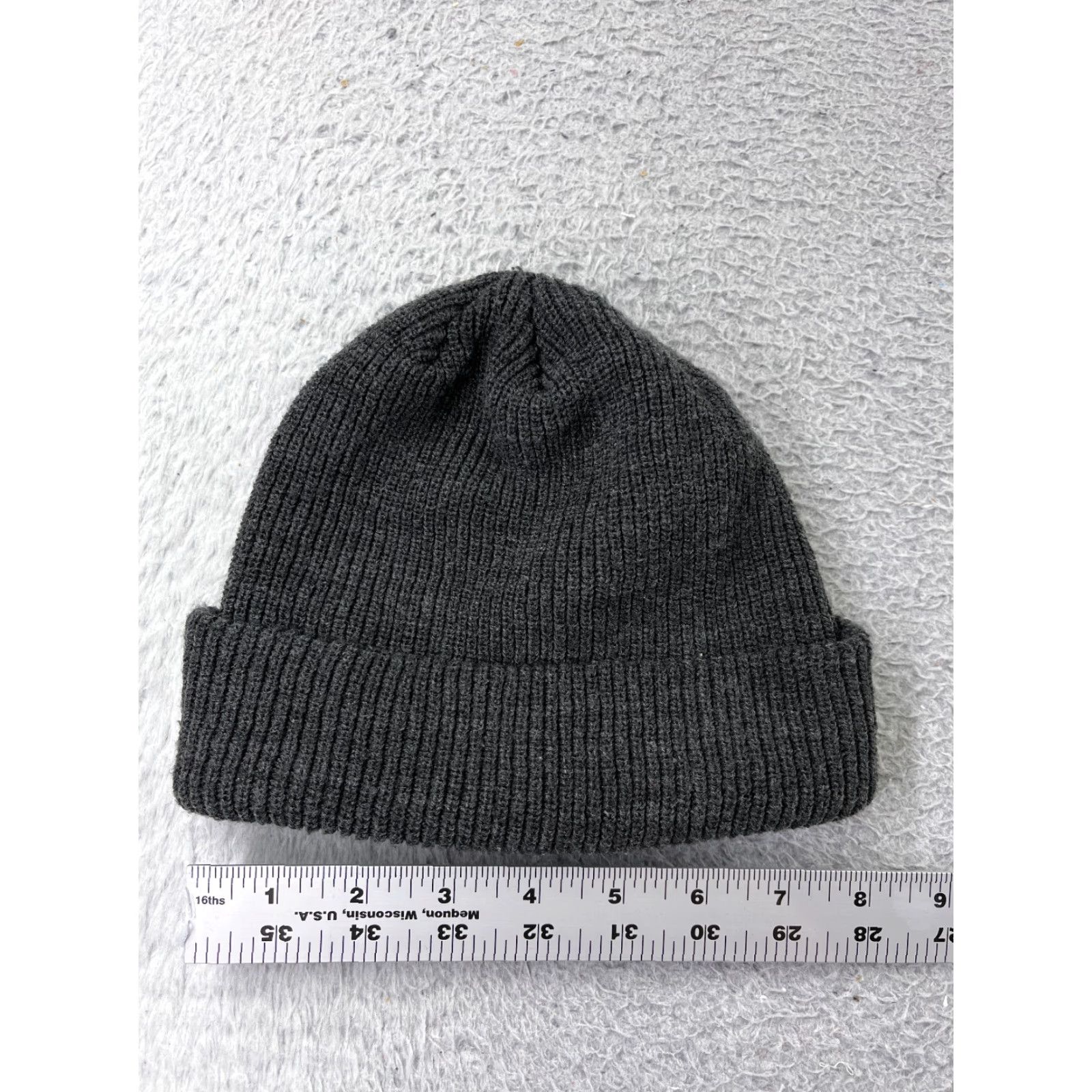 Vintage La Sirena Beanie Hat Adult One Size Gray Knit Acrylic Snow Winter Size ONE SIZE - 3 Thumbnail