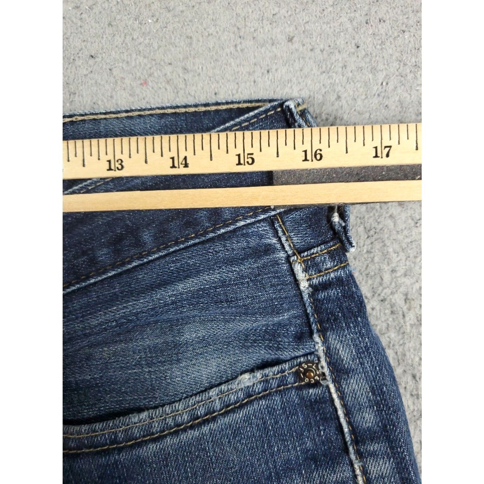 Levi's Levis Mens 32x32 Extra Large Blue Straight Leg Denim Casual Pants Size US 32 / EU 48 - 4 Thumbnail
