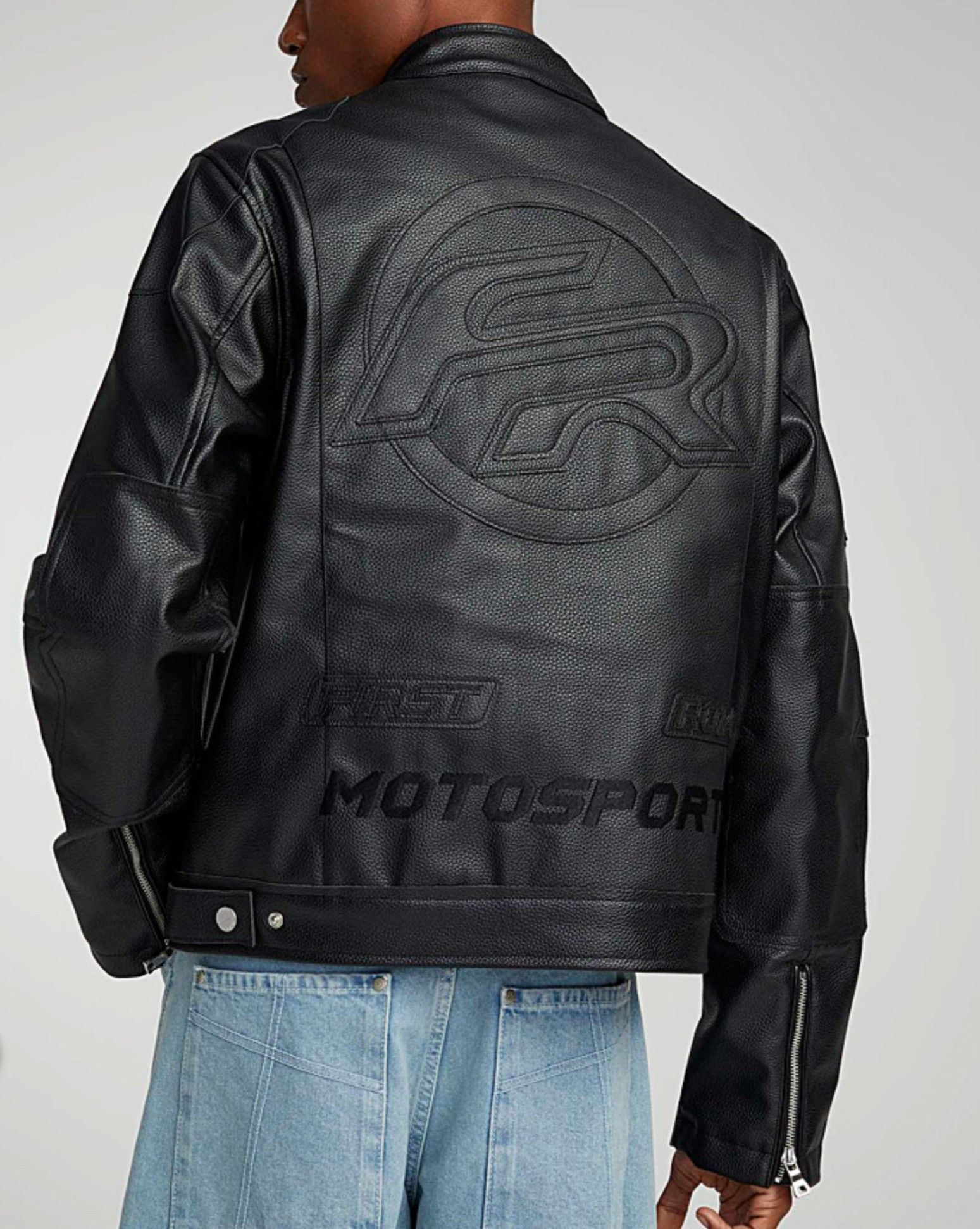 Other FIRST ROW Faux-Leather Biker Jacket Size US L / EU 52-54 / 3 - 3 Thumbnail