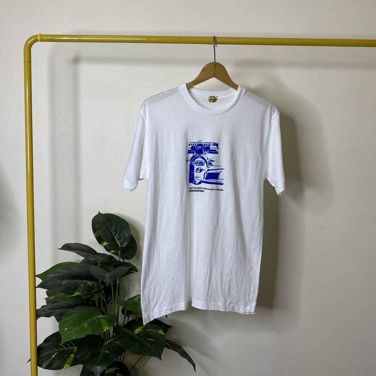 Formula 1 × Vintage Vintage 1980s Potenza Bridgestone F1 T Shirt Size US S / EU 44-46 / 1 - 1 Thumbnail
