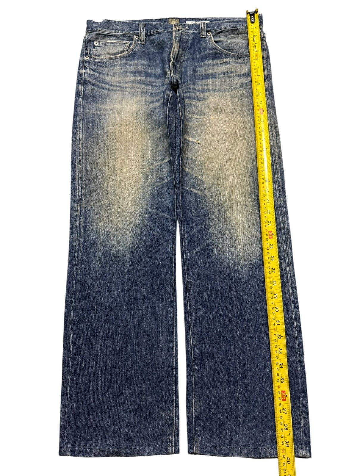 Sugar Cane Vintage Y2K Japanese Brand Mud Wash Whisker Straight Loose Size US 36 / EU 52 - 9 Thumbnail