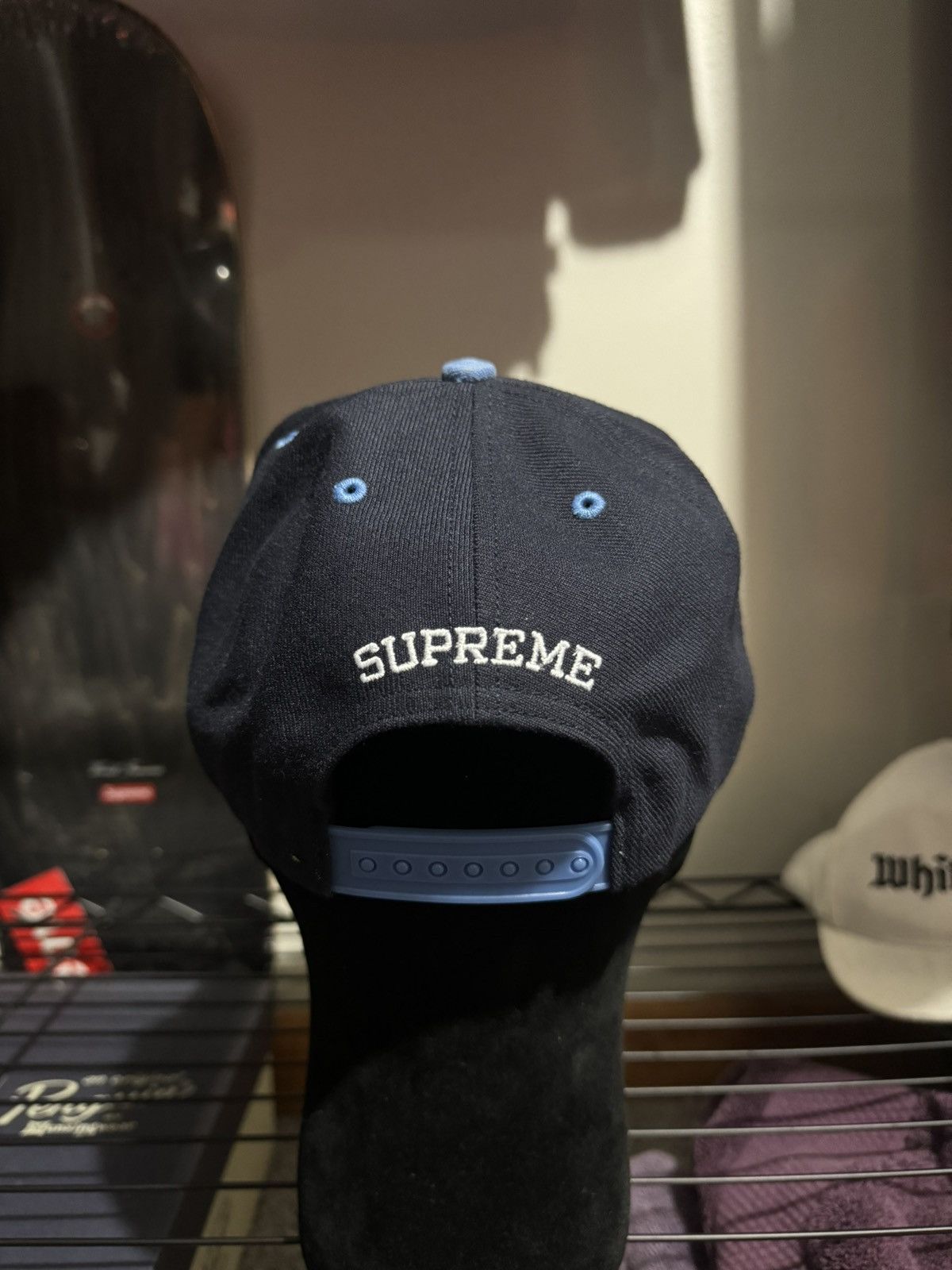 Supreme Supreme Bones Logo 5-Panel Navy Size ONE SIZE - 4 Thumbnail