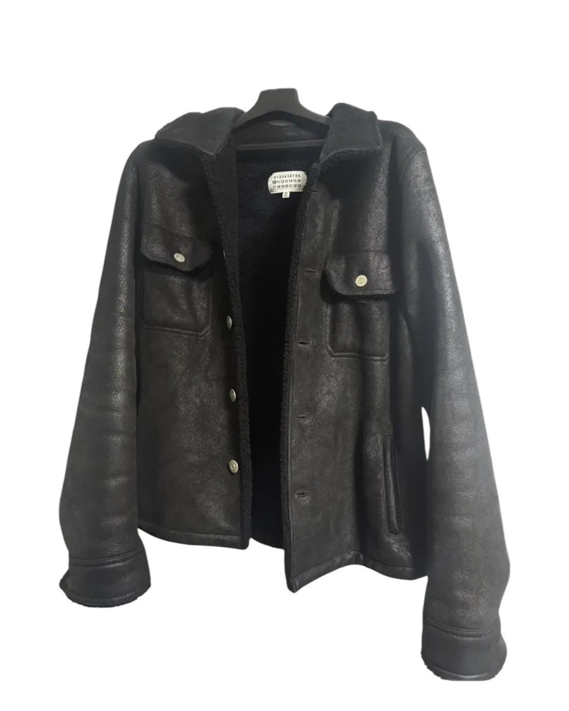 Maison Margiela Maison Margiela Sherling Leather Jacket Size US M / EU 48-50 / 2 - 3 Thumbnail