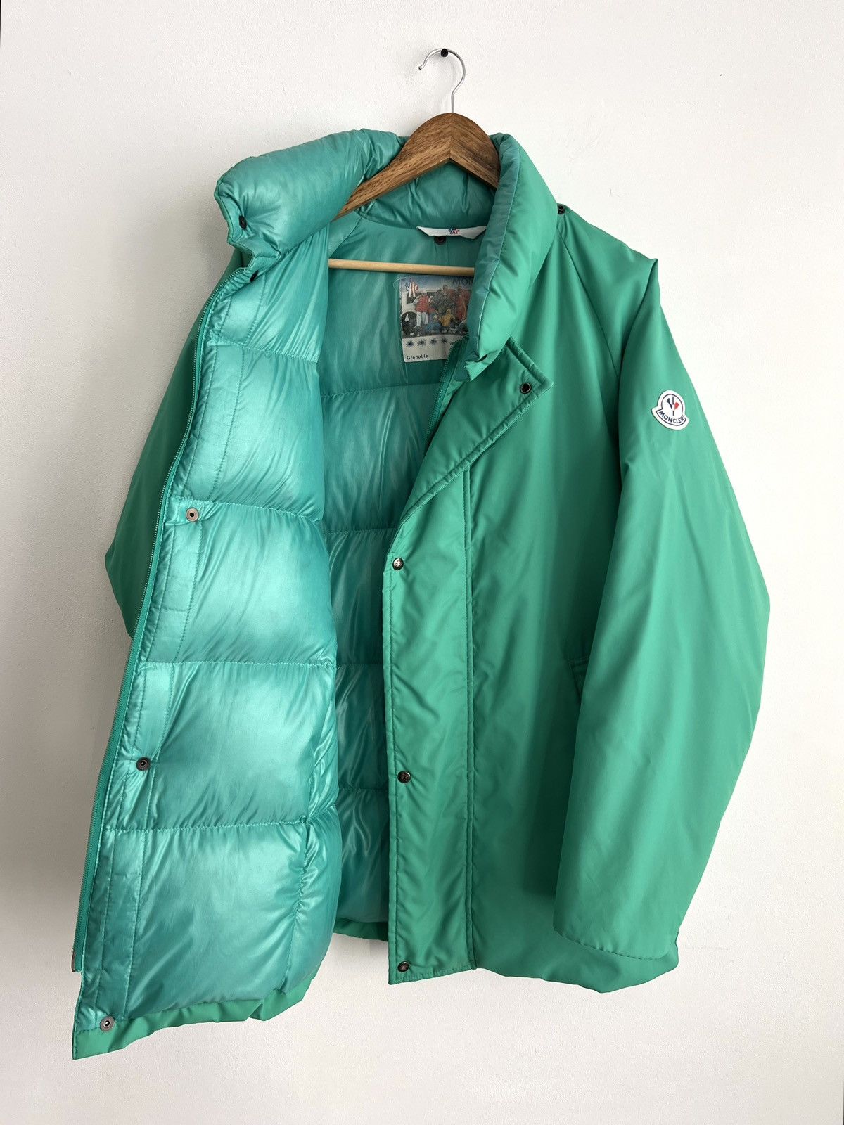 Moncler Grenoble 🔥 80s Moncler Grenoble Green Down Puffer Jacket Size US L / EU 52-54 / 3 - 1 Thumbnail