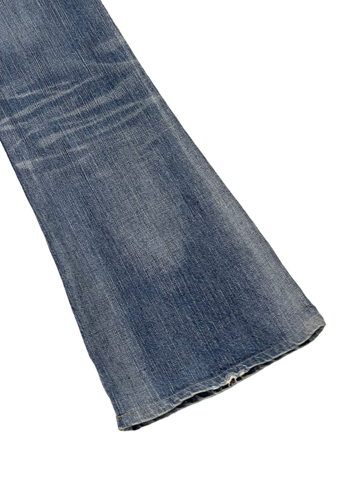 Edwin Flare Jeans Edwin Japan Distress Low Rise Boot Cut 6🟦3 Size US 29 - 14 Thumbnail