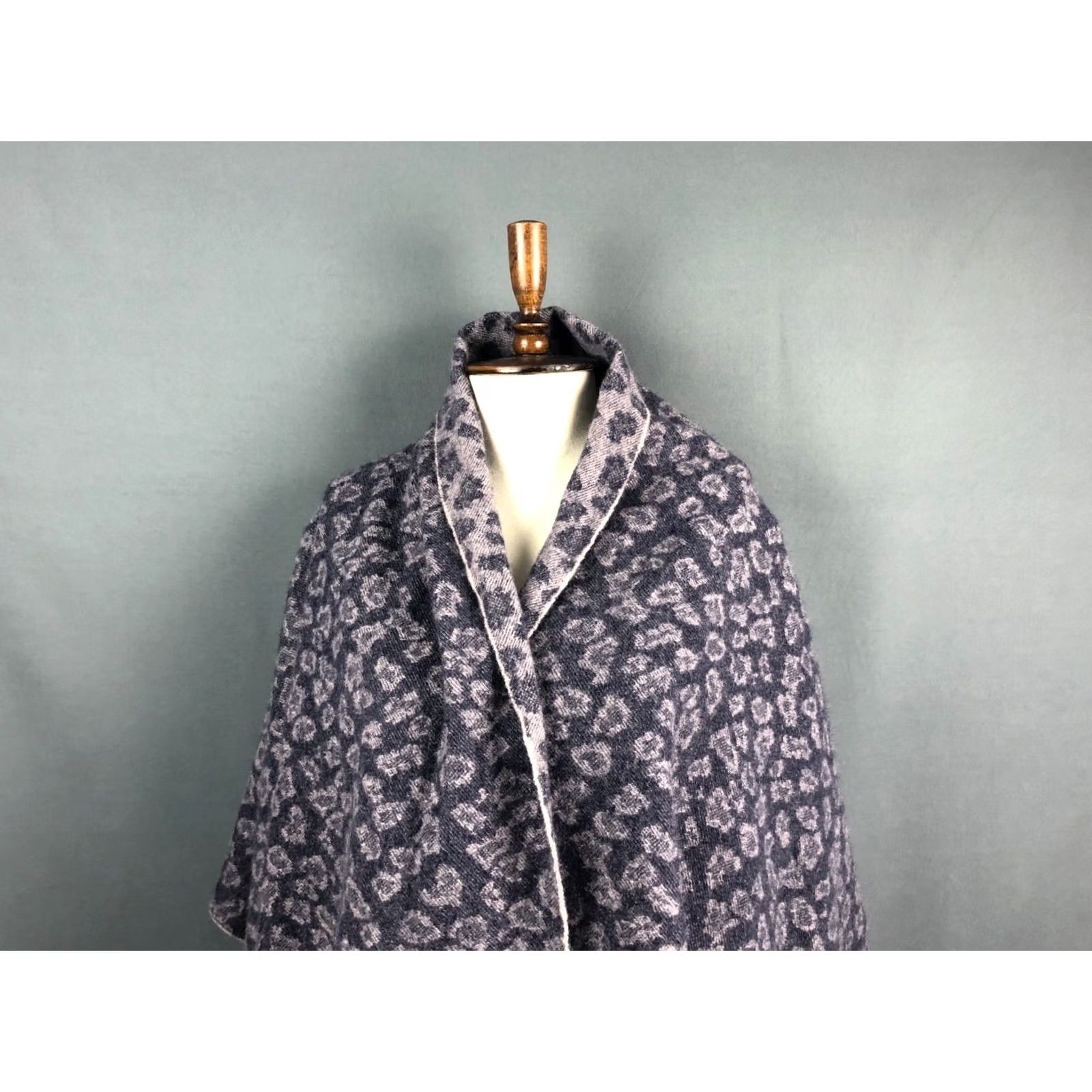 Acne Studios Acne Studios Tippet Wool Women Purple Scarf Geometric Fringe Rectangle Wool 178cm 71cm Size ONE SIZE - 4 Thumbnail