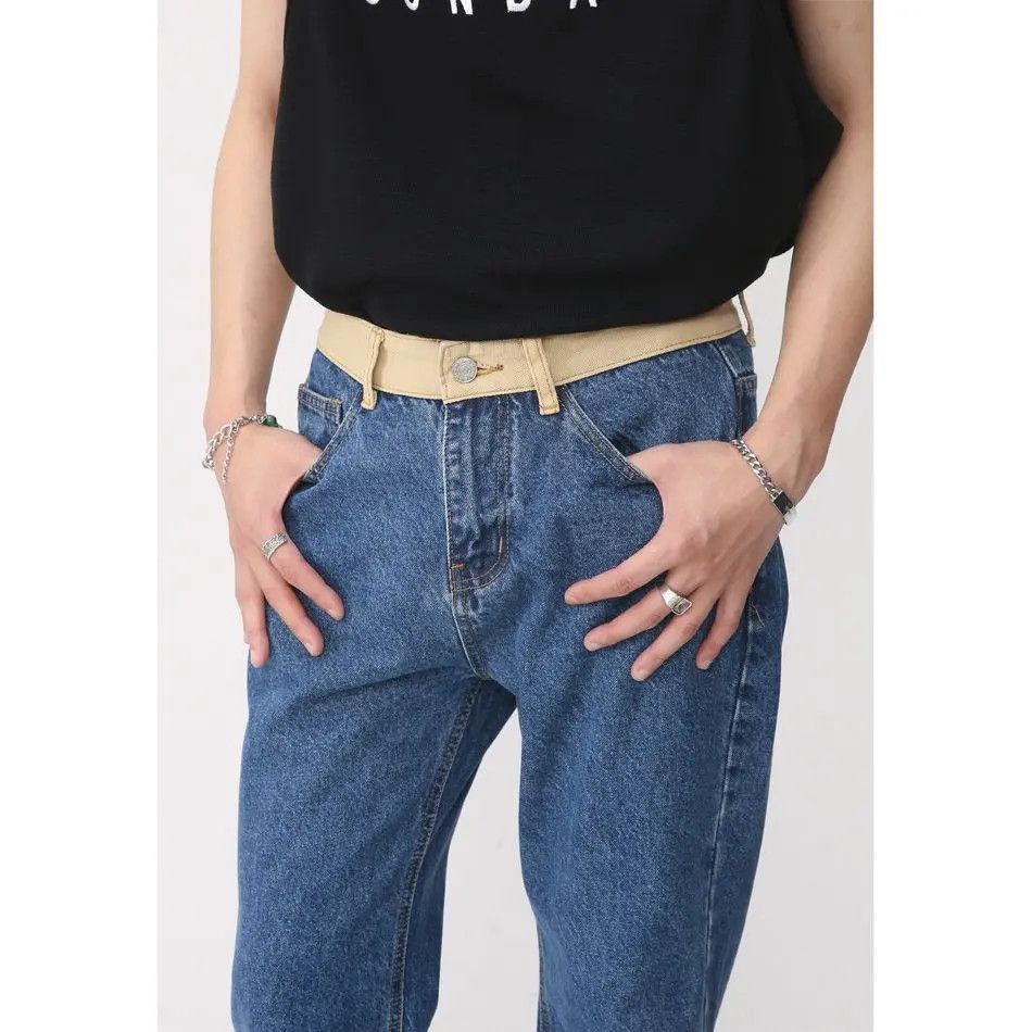 Japanese Brand Retro straight leg casual loose slightly flared jeans Size US 32 / EU 48 - 3 Thumbnail