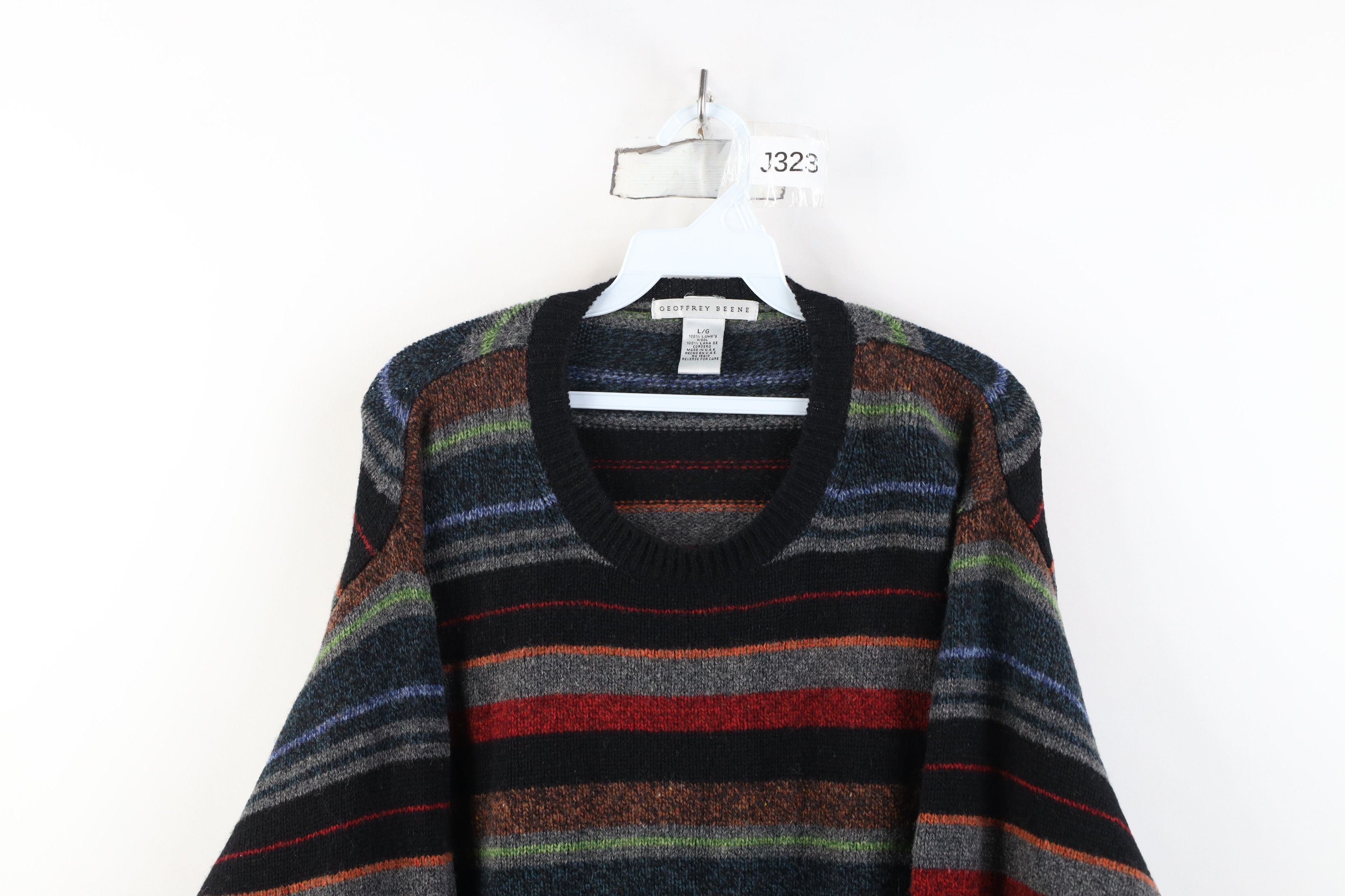 Vintage Vintage 90s Streetwear Lambswool Knit Crewneck Sweater Size US L / EU 52-54 / 3 - 2 Thumbnail