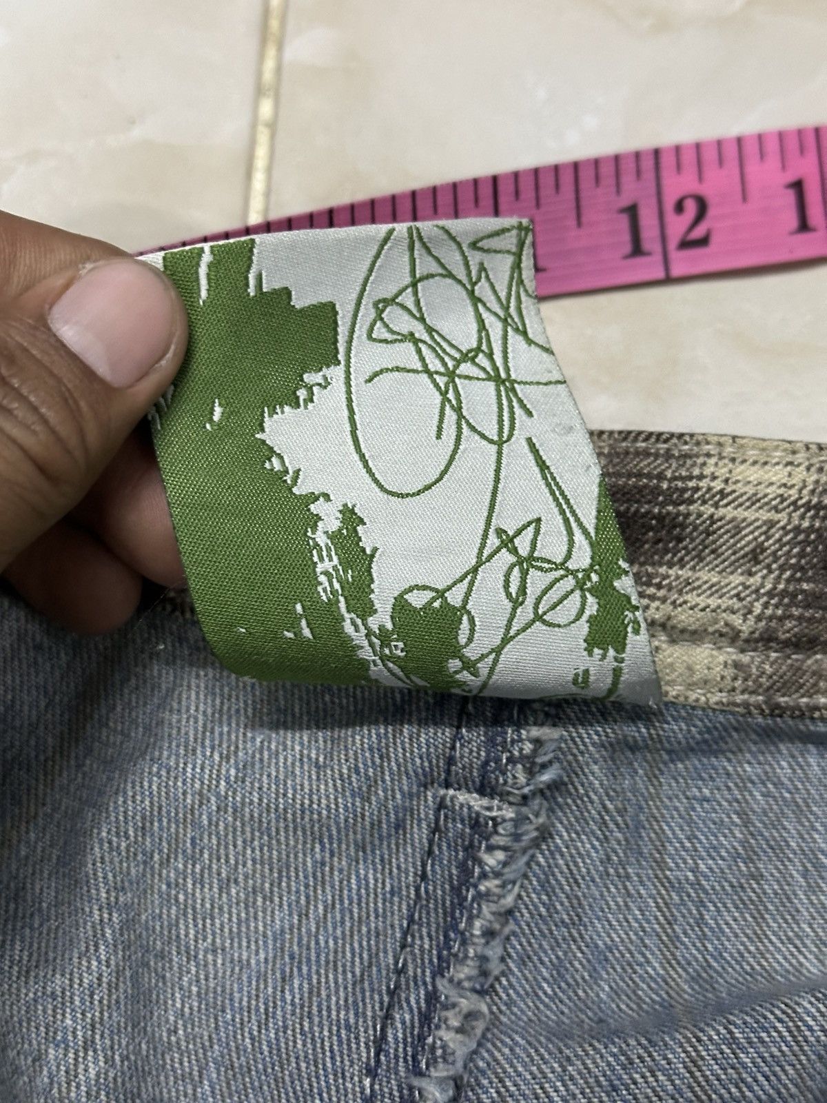 Kapital Blue Stripe Indigo Multipocket Baggy Denim Flip The scrips. Size US 36 / EU 52 - 12 Thumbnail