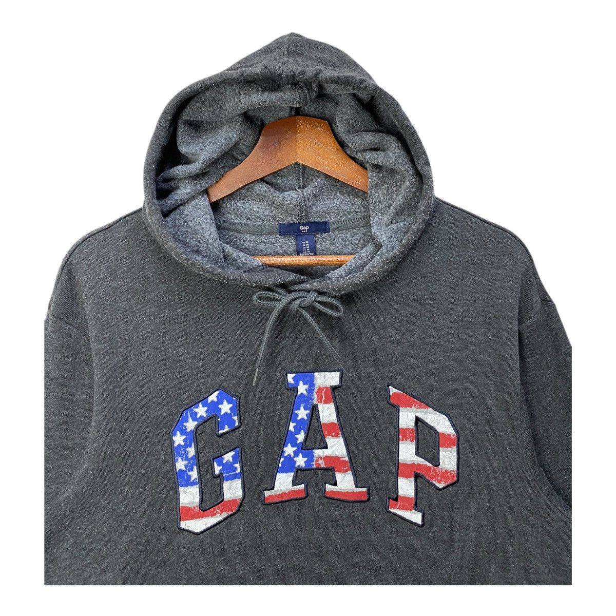 Gap Vintage Gap Hoodie Big Spellout Pullover Jumper Size Medium Size US M / EU 48-50 / 2 - 2 Thumbnail