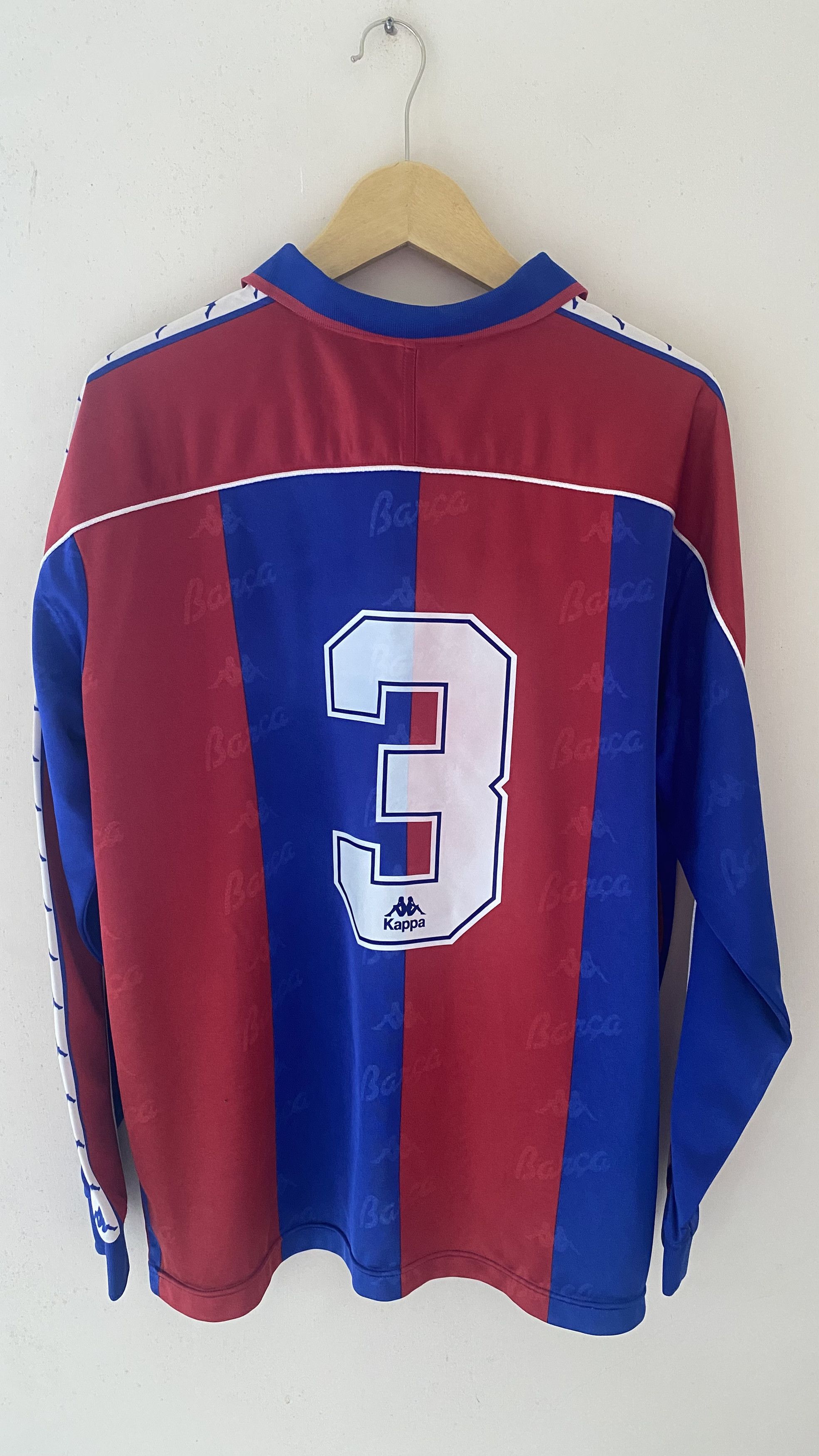 Kappa アヤックス 1987欧州CWC決勝ユニフォーム　Jaspo Lサイズ Kappa Barcelona Home 1992/1995 LS (made in japan/jaspo) | Grailed