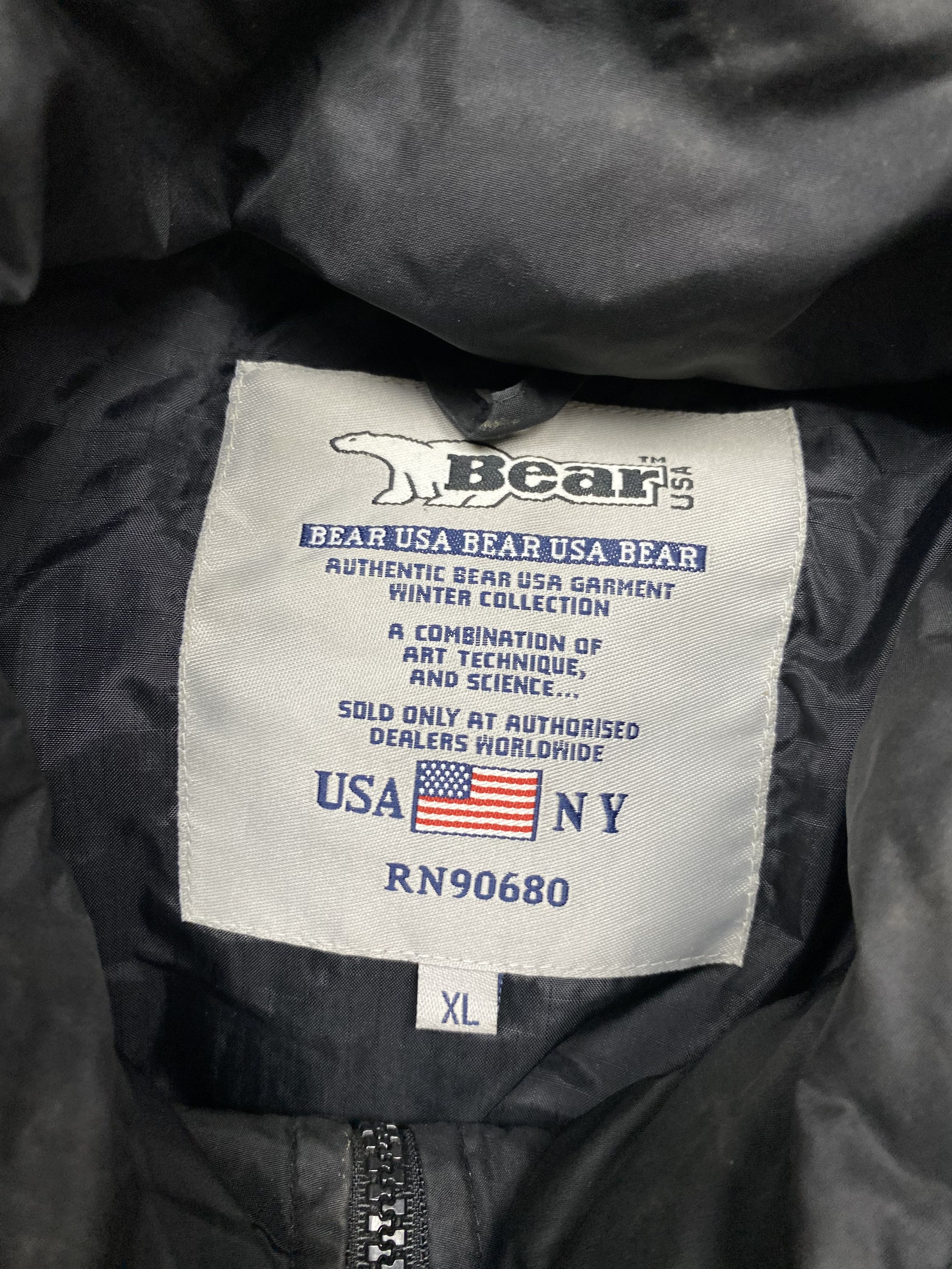 Vintage Bear USA Vintage Mens Winter Puffer Jacket Size US XL / EU 56 / 4 - 4 Thumbnail