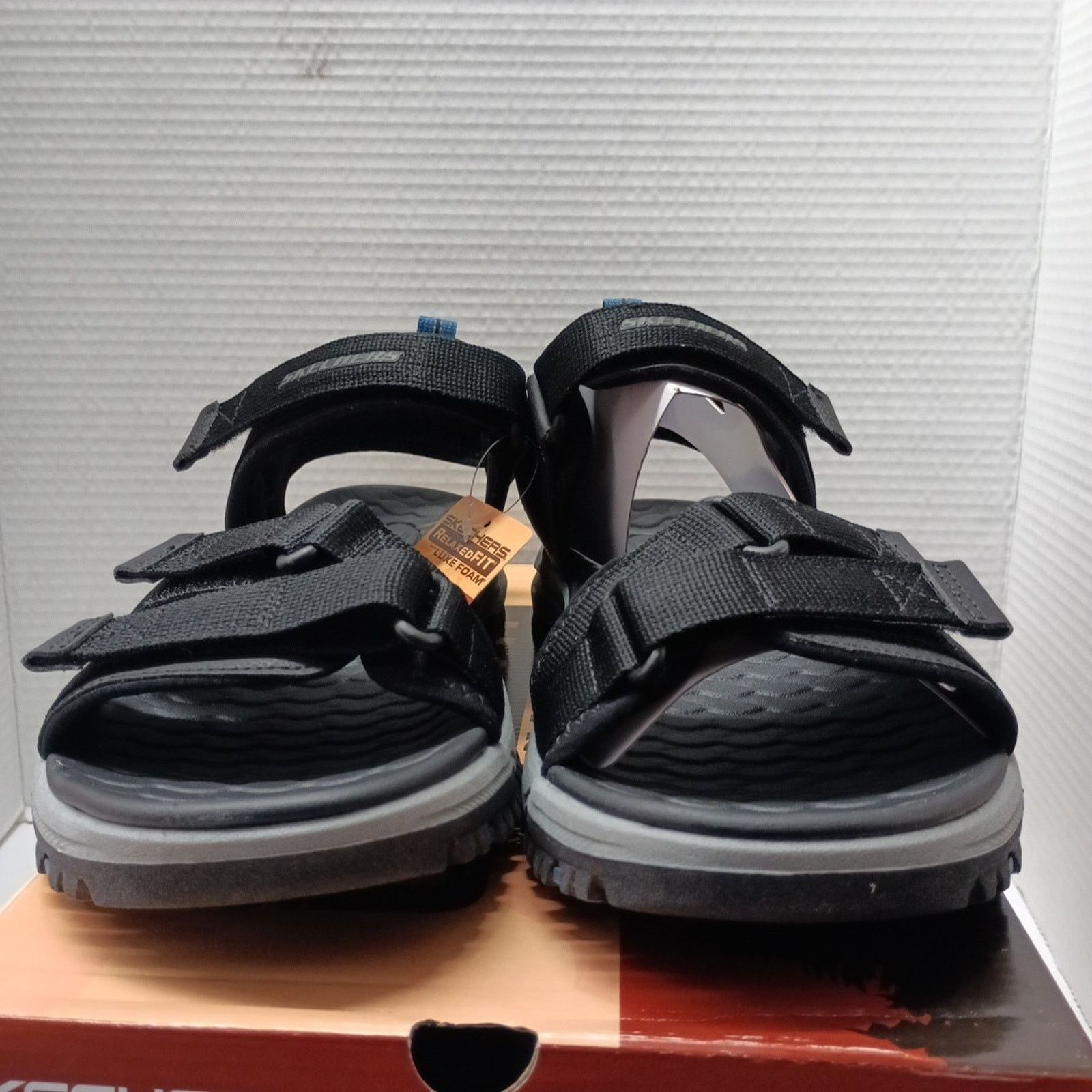 SKECHERS Skechers Prewitt Rio Black Men's Sandals Size 13 205478/BLK Size US 13 / EU 46 - 2 Thumbnail