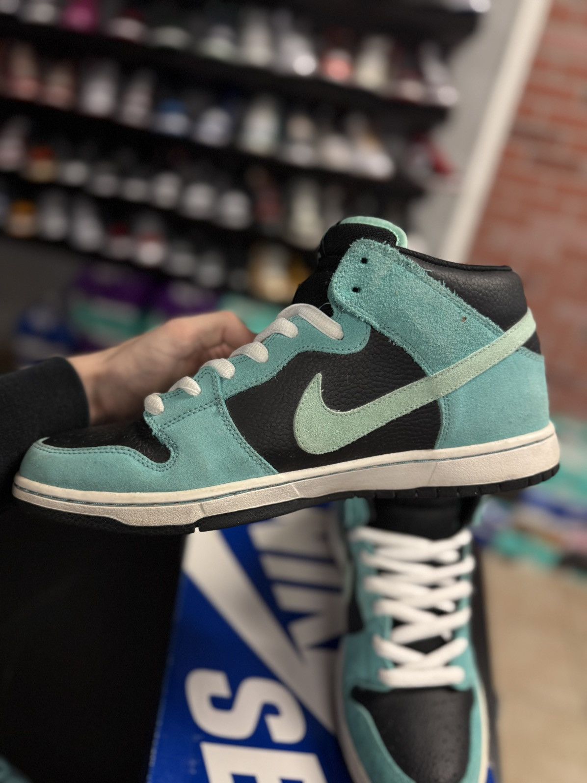 Nike Size 11 - Nike SB Dunk Mid Pro Sea Crystal 314383-033 Size US 11 / EU 44 - 7 Thumbnail