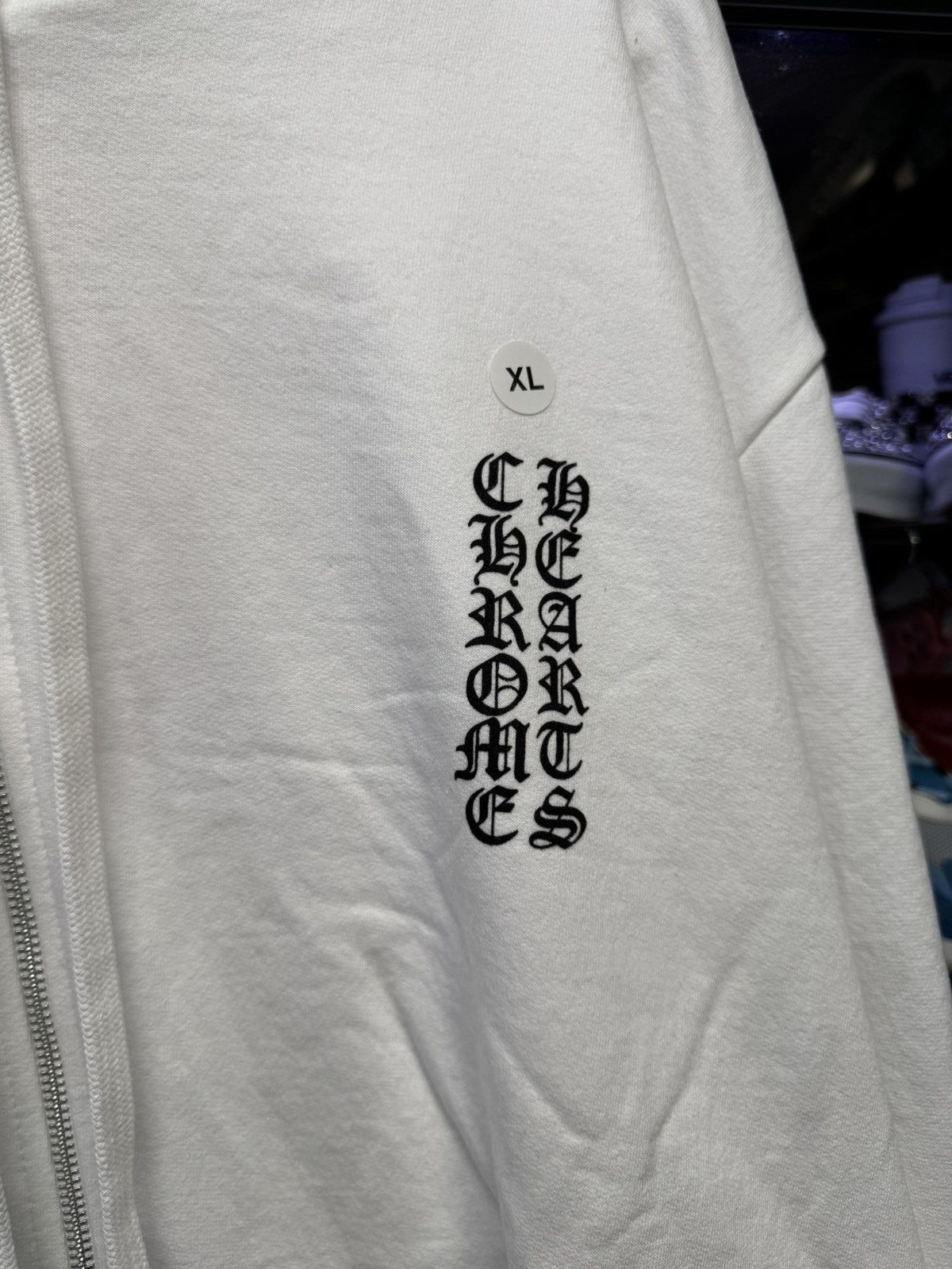 Chrome Hearts Chrome Hearts Vertical Logo Zip Up Sweatshirt size XL Size US XL / EU 56 / 4 - 3 Thumbnail