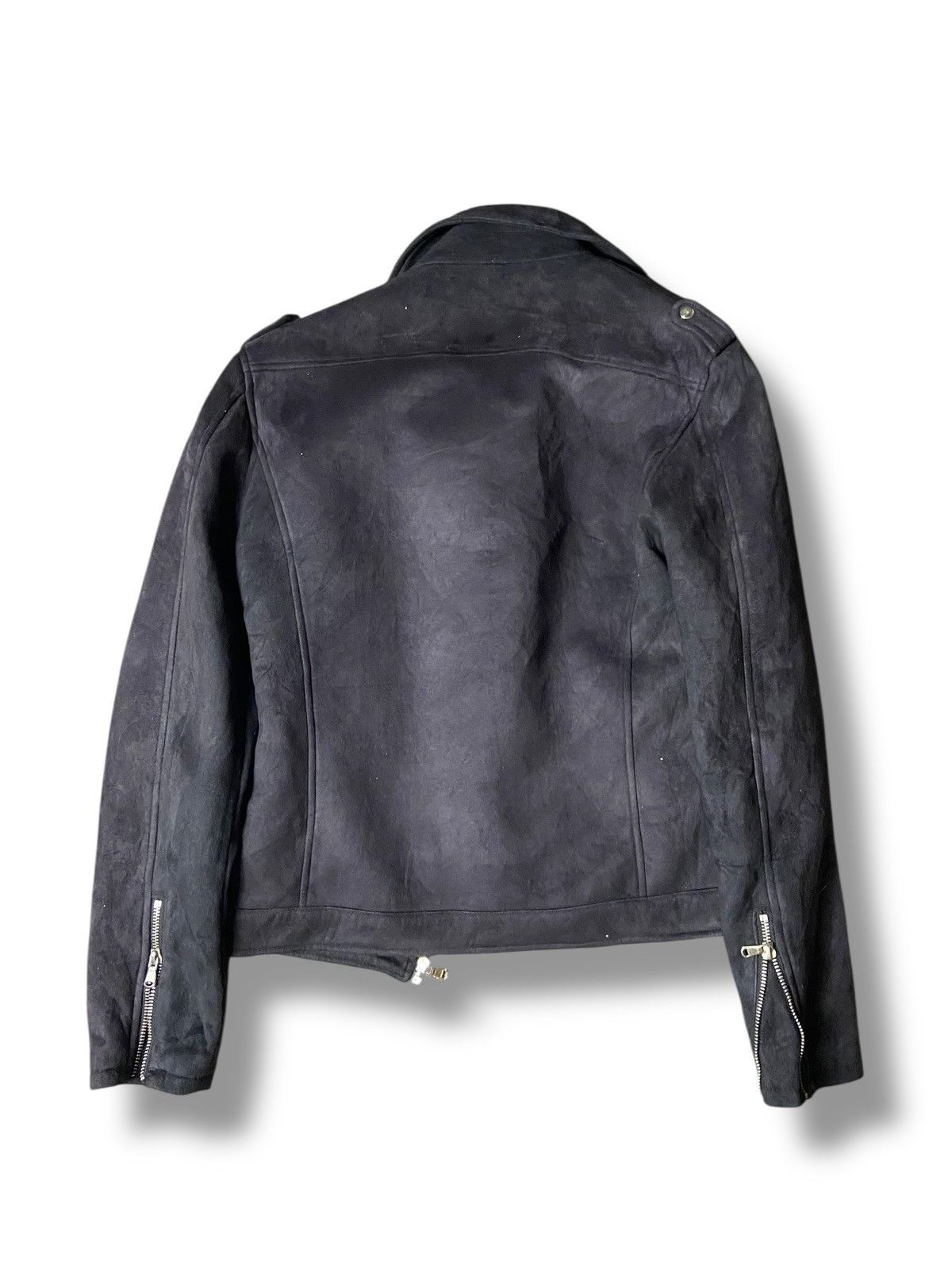 Japanese Brand DIVINER RECKLESS LIFE PUNK LEATHER SUEDE JACKET (139) Size US XXS / EU 40 - 2 Thumbnail