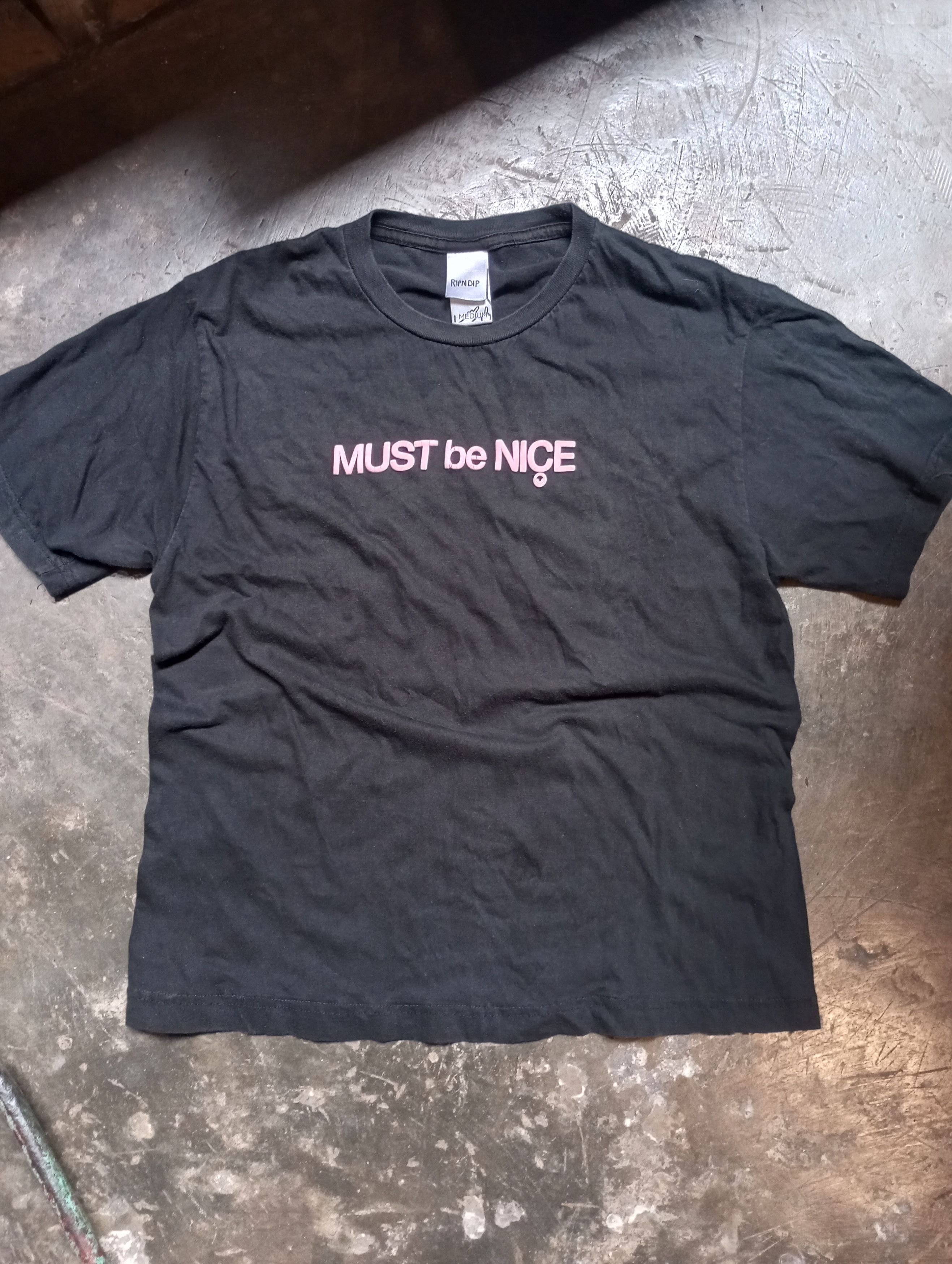 RIPNDIP Rare Black 'Rip n Dip' Puffy Print Graphic Tshirt Size US M / EU 48-50 / 2 - 1 Thumbnail