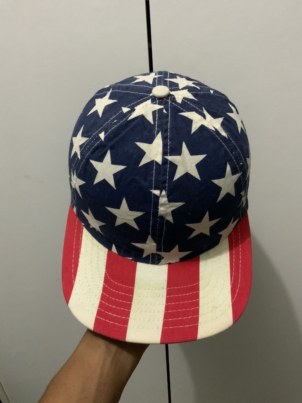 Vintage Bell Bred USA Union Flag Vintage Hat Size ONE SIZE - 6 Thumbnail