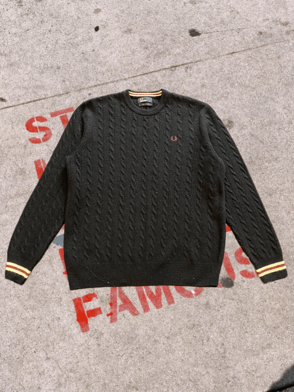 Fred Perry FRED PERRY Men’s Soft Wool Sweater Comfortable Fit Size US XL / EU 56 / 4 - 1 Thumbnail